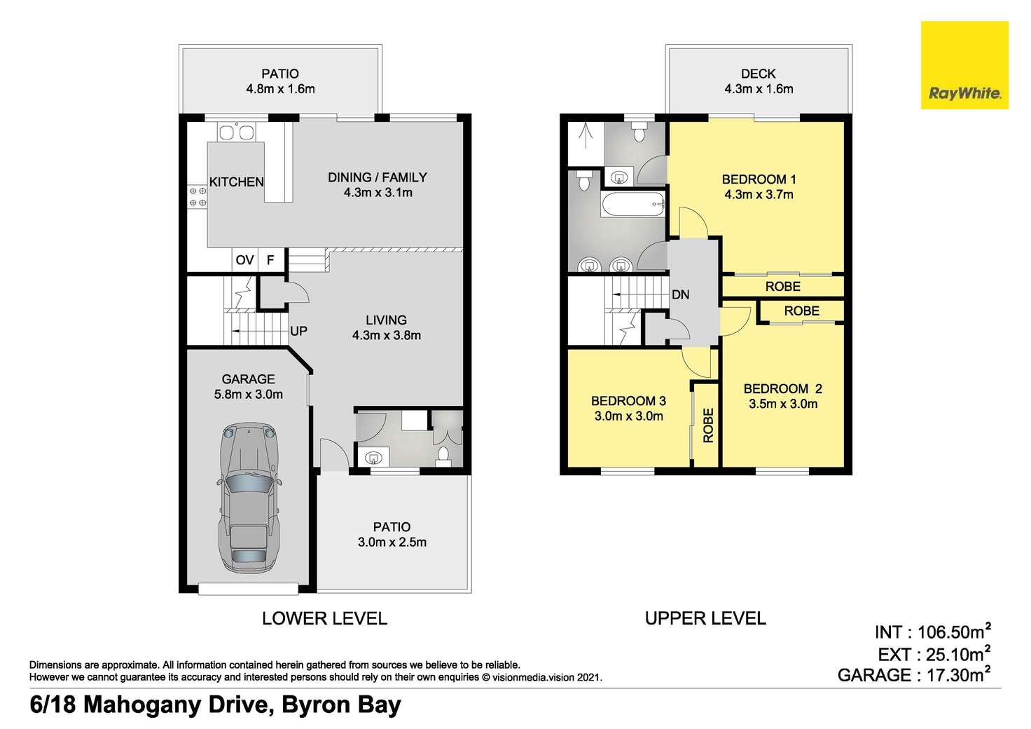 Floorplan of Homely townhouse listing, 6/18 Mahogany Drive, Byron Bay NSW 2481