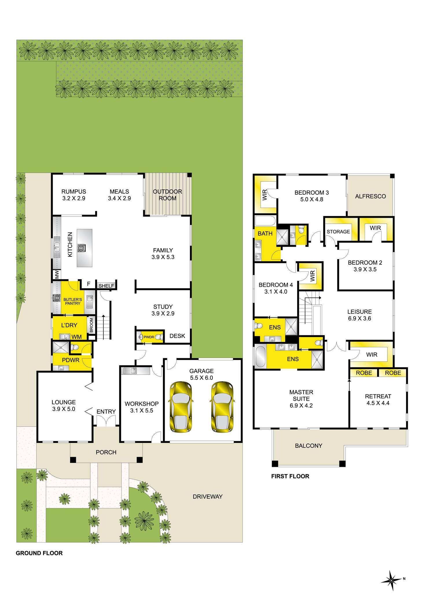Floorplan of Homely house listing, 49 Grantham Drive, Highton VIC 3216