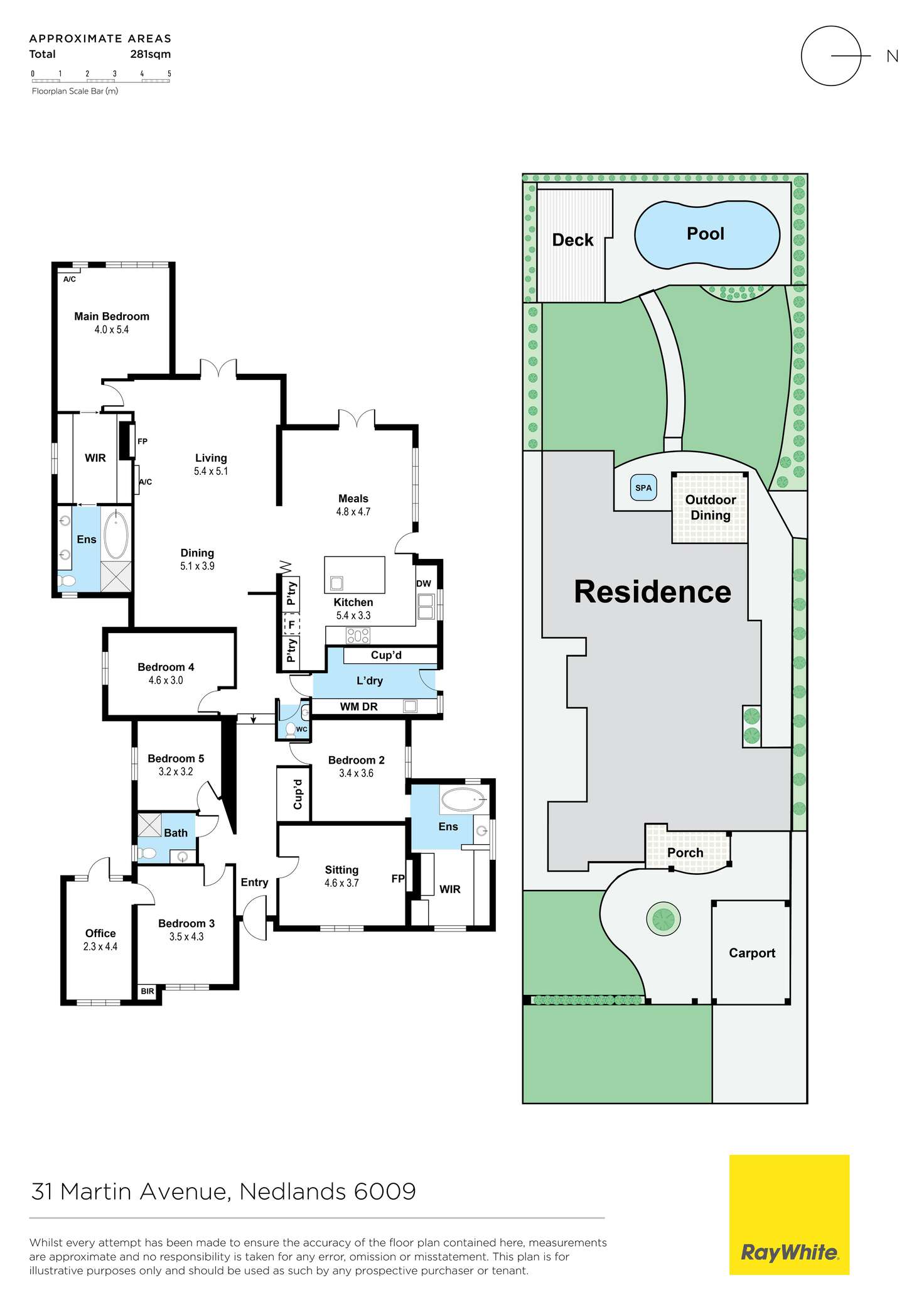 Floorplan of Homely house listing, 31 Martin Avenue, Nedlands WA 6009