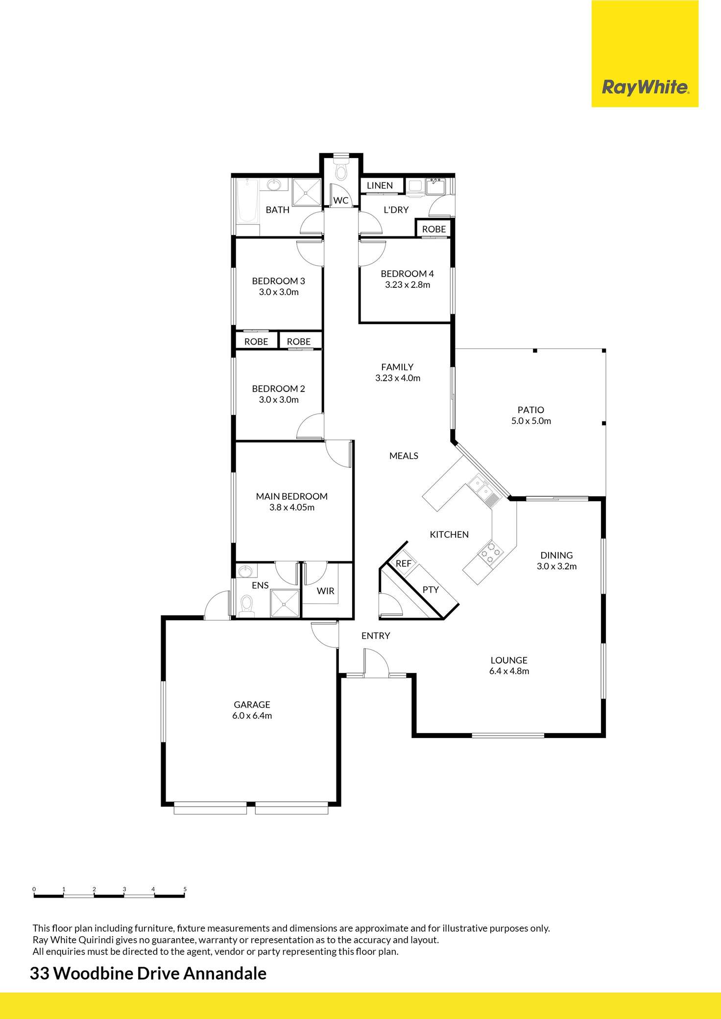 Floorplan of Homely house listing, 33 Woodbine Drive, Annandale QLD 4814