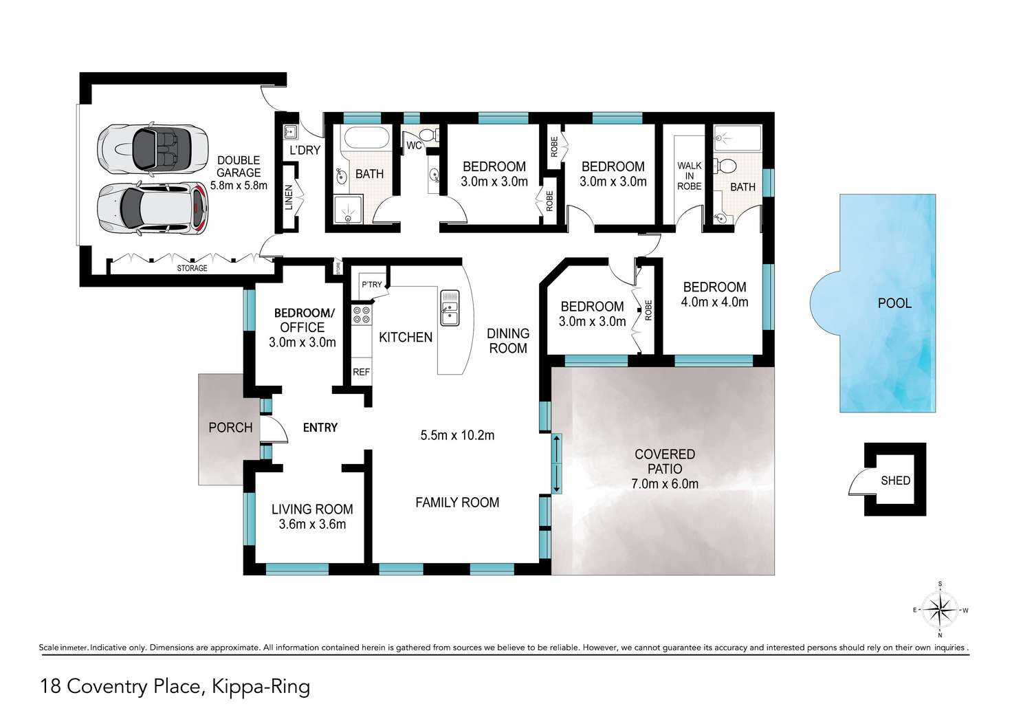 Floorplan of Homely house listing, 18 Coventry Court, Kippa-Ring QLD 4021