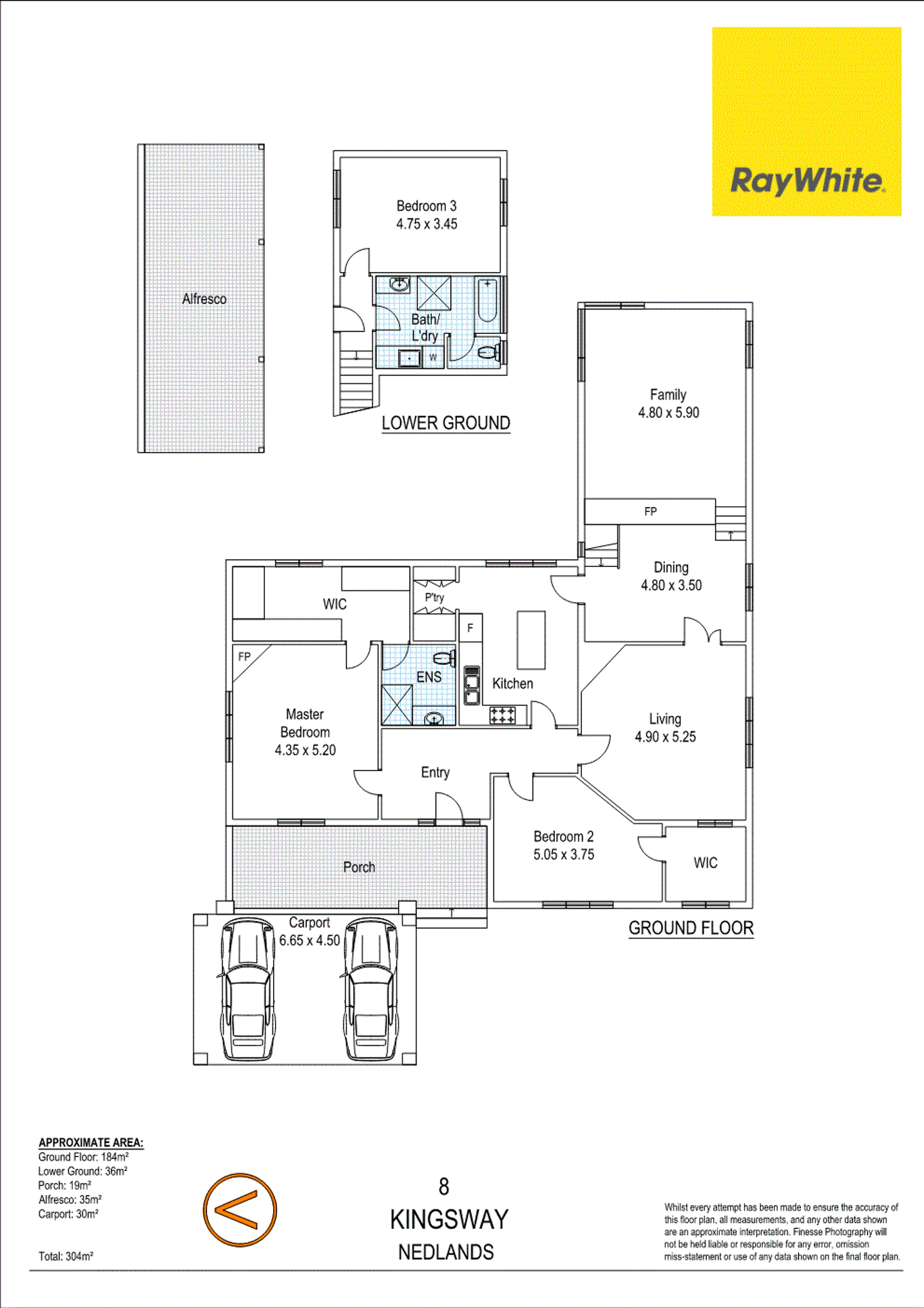 Floorplan of Homely house listing, 8 KINGSWAY, Nedlands WA 6009