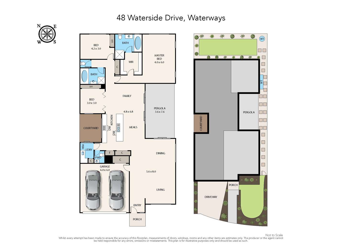 Floorplan of Homely house listing, 48 Waterside Drive, Waterways VIC 3195