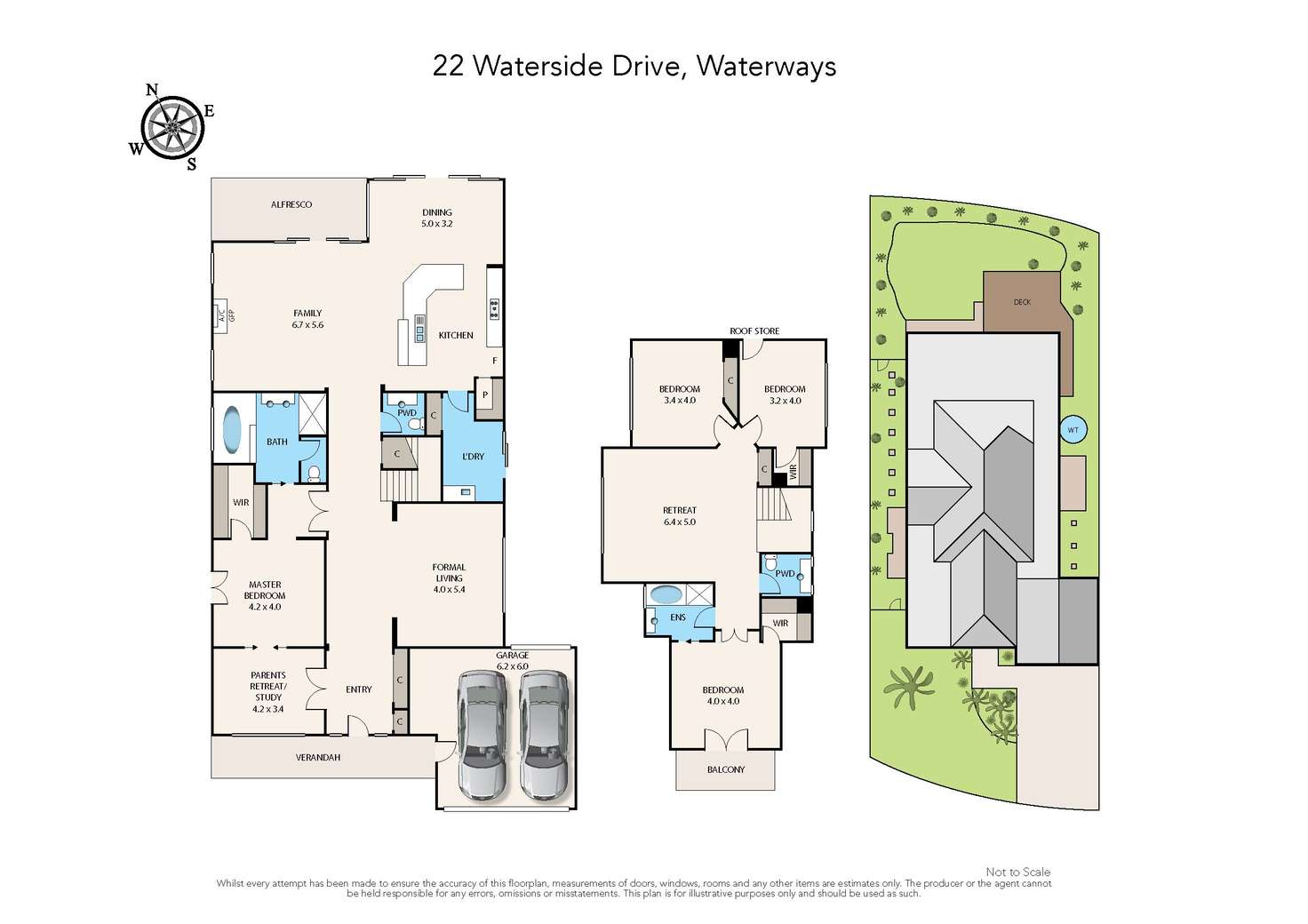 Floorplan of Homely house listing, 22 Waterside Drive, Waterways VIC 3195