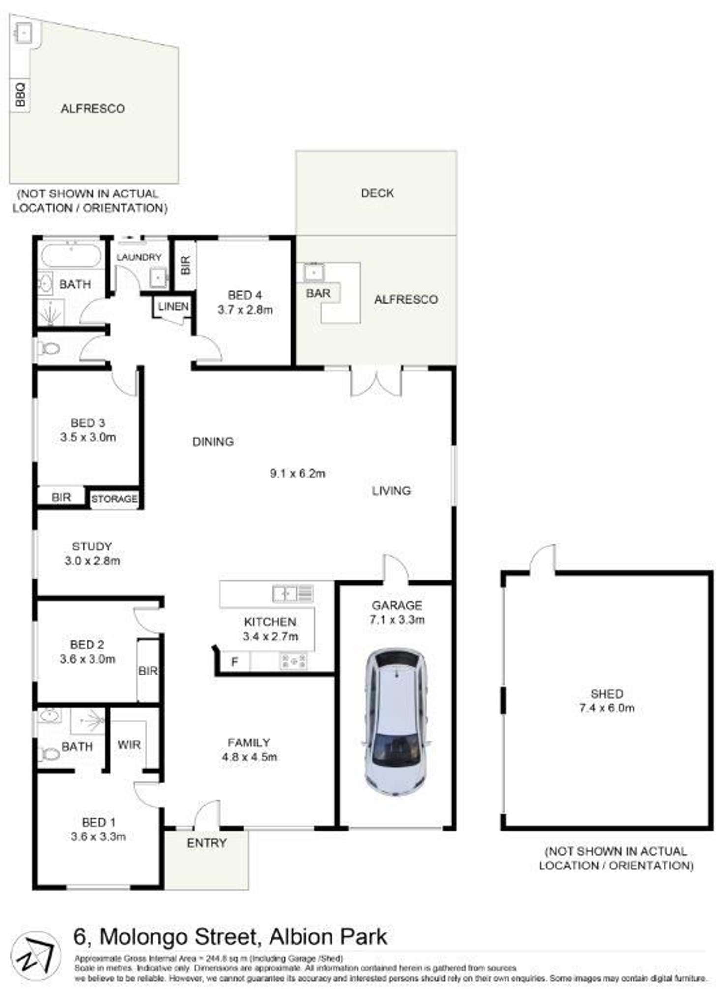 Floorplan of Homely house listing, 6 Molongo Street, Albion Park NSW 2527