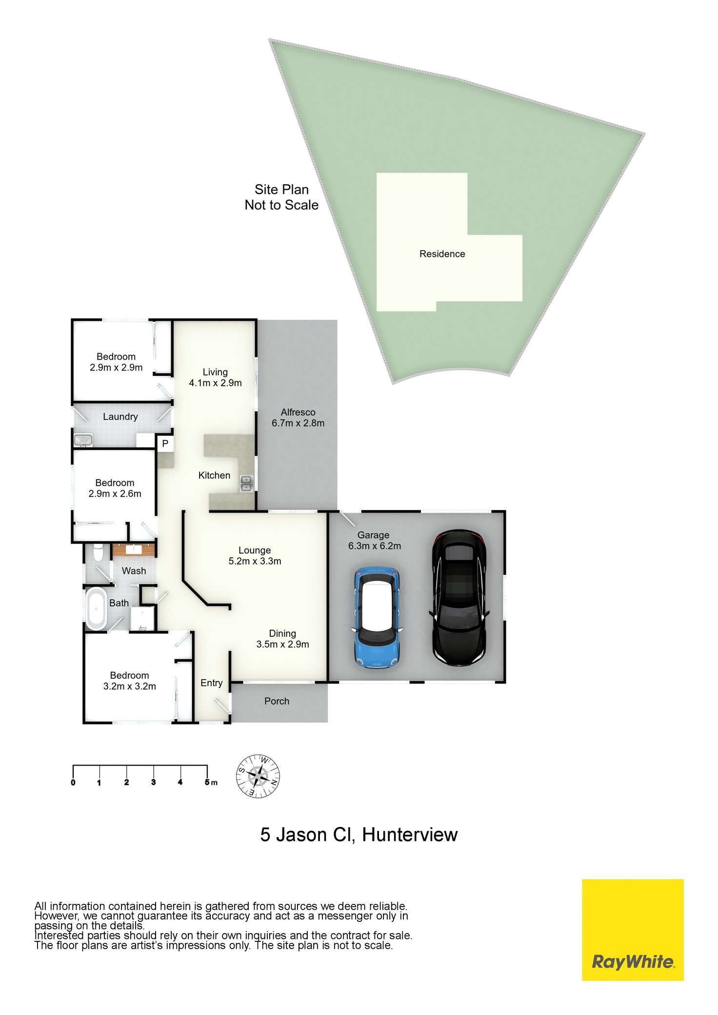 Floorplan of Homely house listing, 5 Jason Close, Hunterview NSW 2330