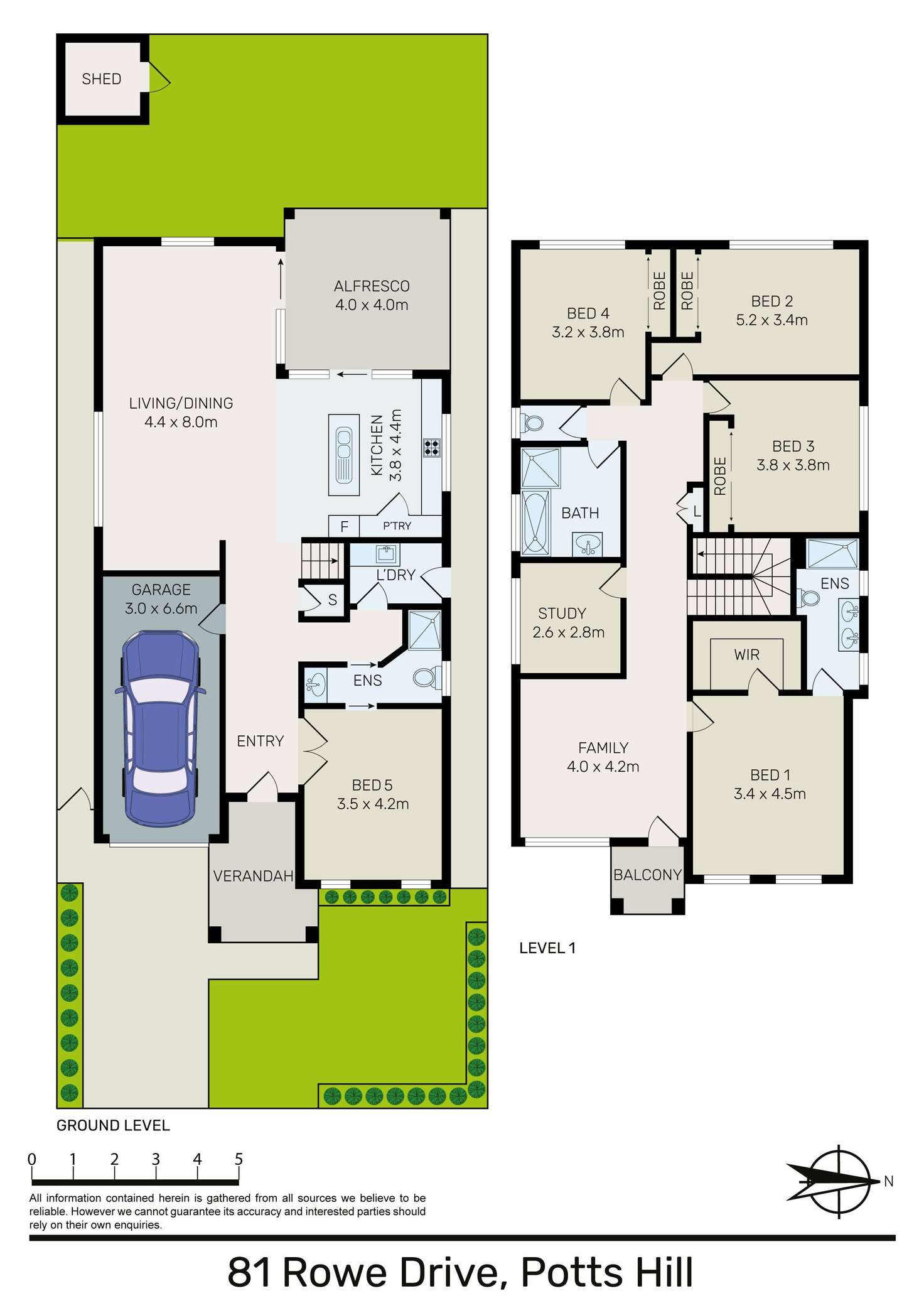 Floorplan of Homely house listing, 81 Rowe Drive, Potts Hill NSW 2143