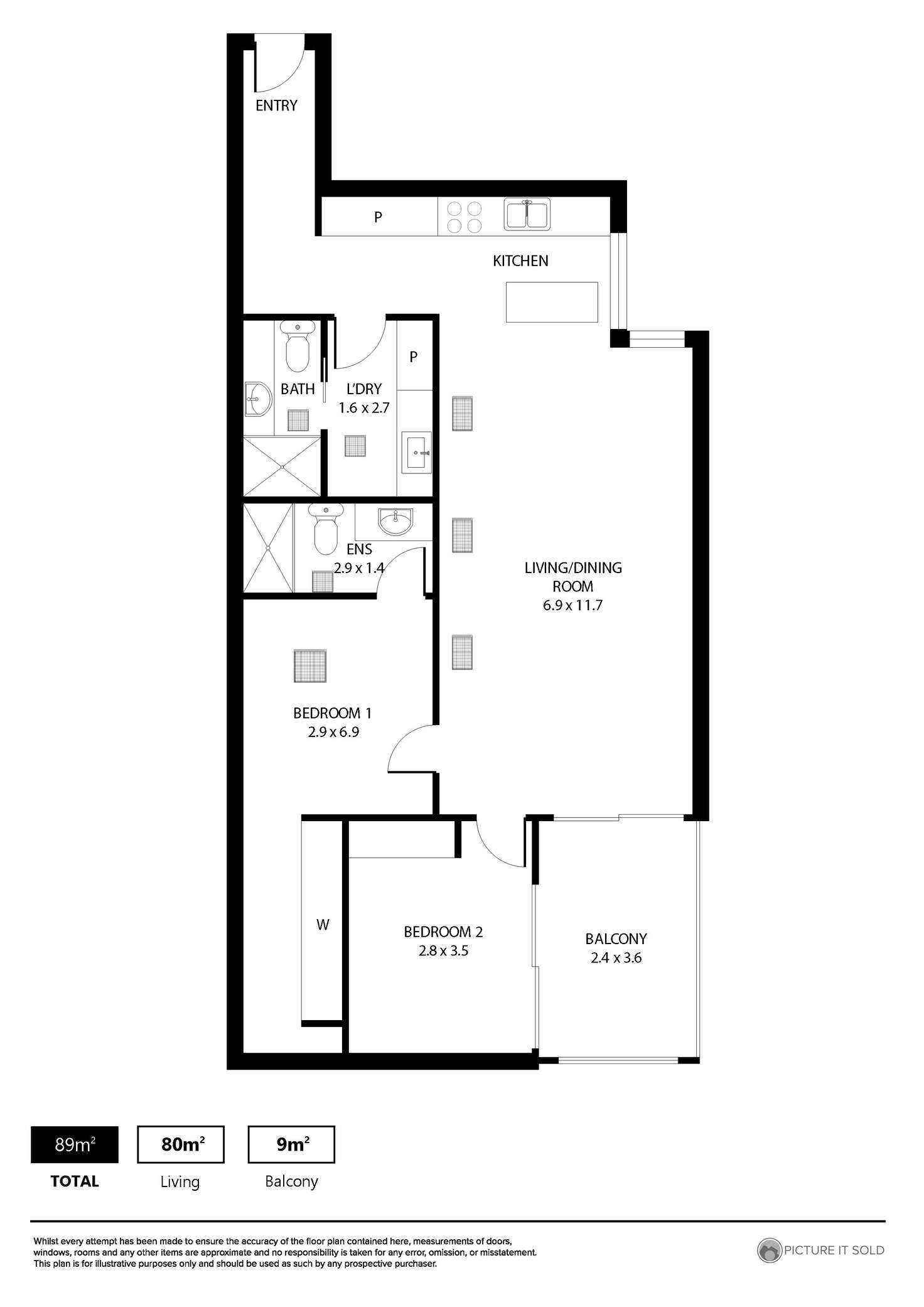 Floorplan of Homely apartment listing, 10/11 Daly Street, Adelaide SA 5000