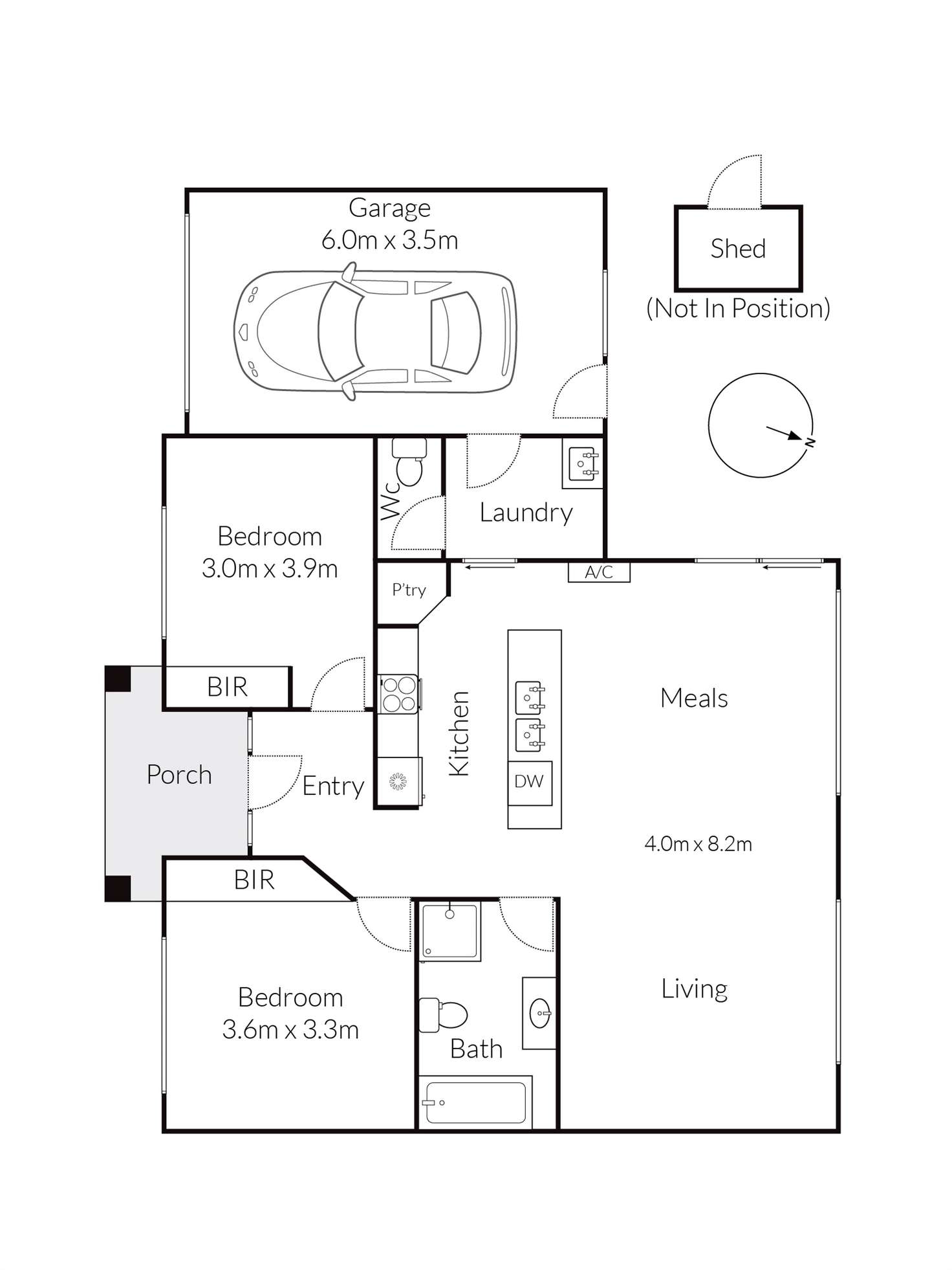 Floorplan of Homely house listing, 1/23 Flinders Avenue, Lara VIC 3212