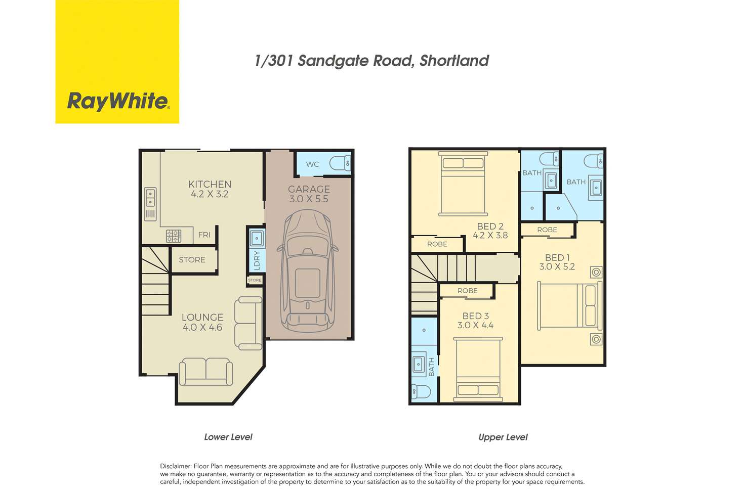 Floorplan of Homely villa listing, 1/301 Sandgate Road, Shortland NSW 2307