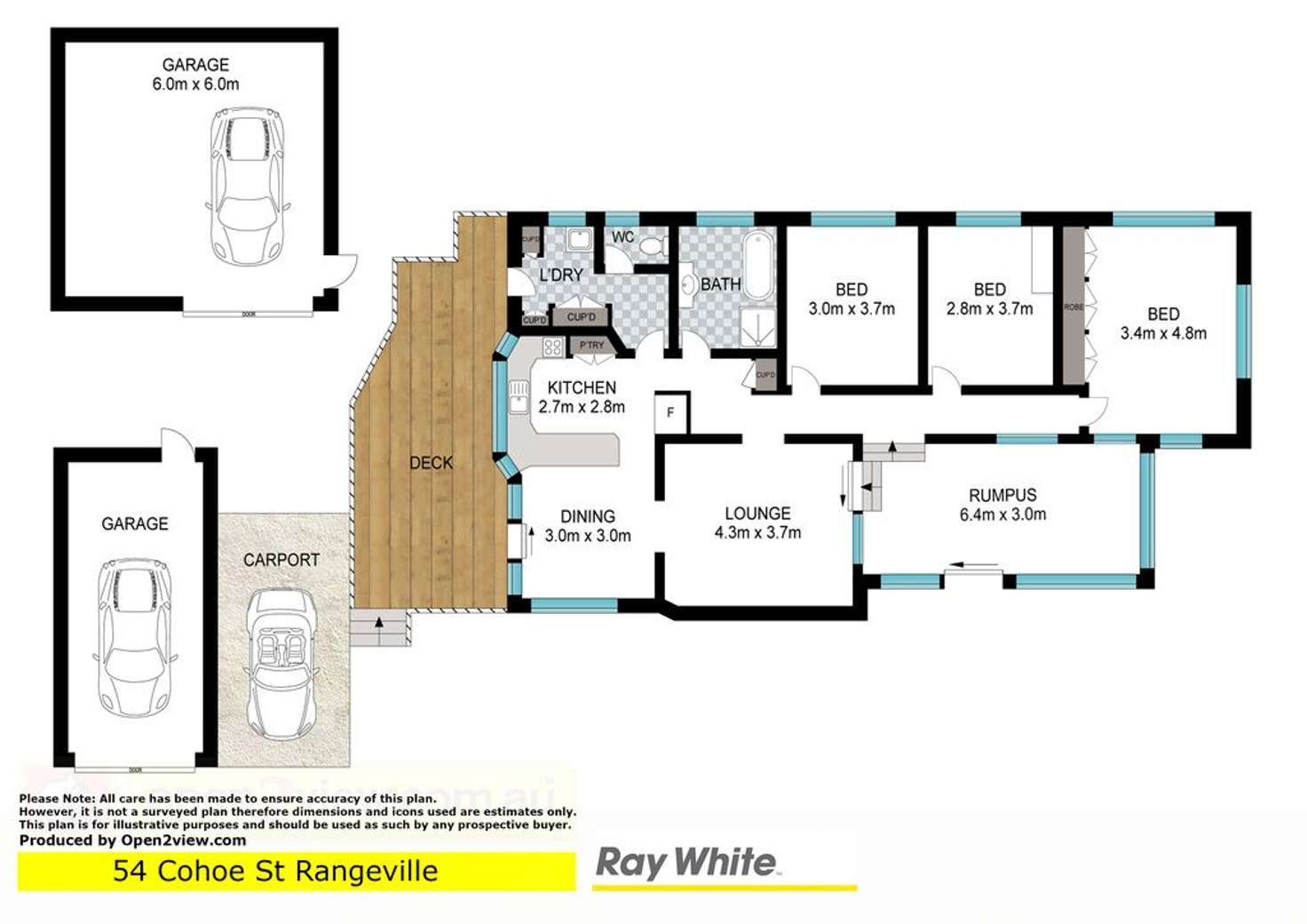 Floorplan of Homely house listing, 54 Cohoe Street, Rangeville QLD 4350