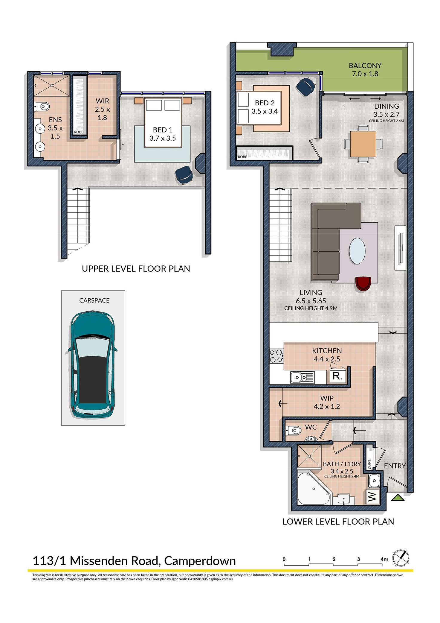 Floorplan of Homely apartment listing, 113/1 Missenden Road, Camperdown NSW 2050