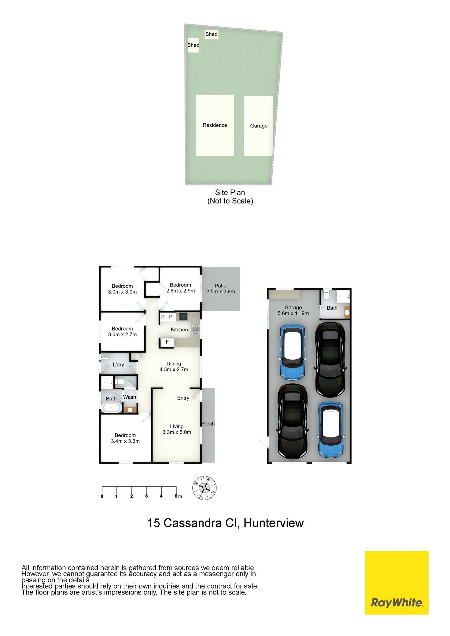 Floorplan of Homely house listing, 15 Cassandra Close, Hunterview NSW 2330