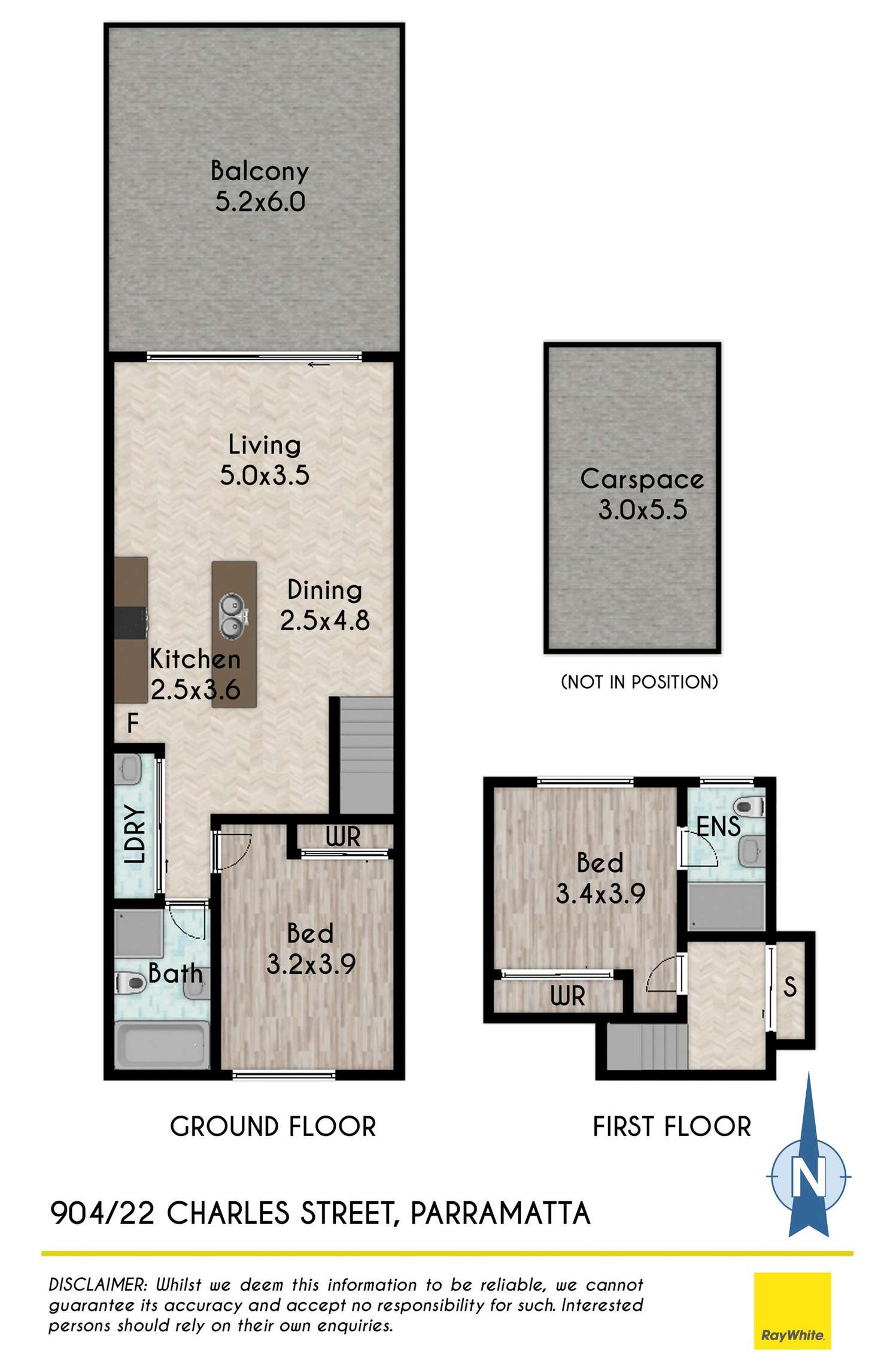 Floorplan of Homely apartment listing, 904/22 Charles Street, Parramatta NSW 2150