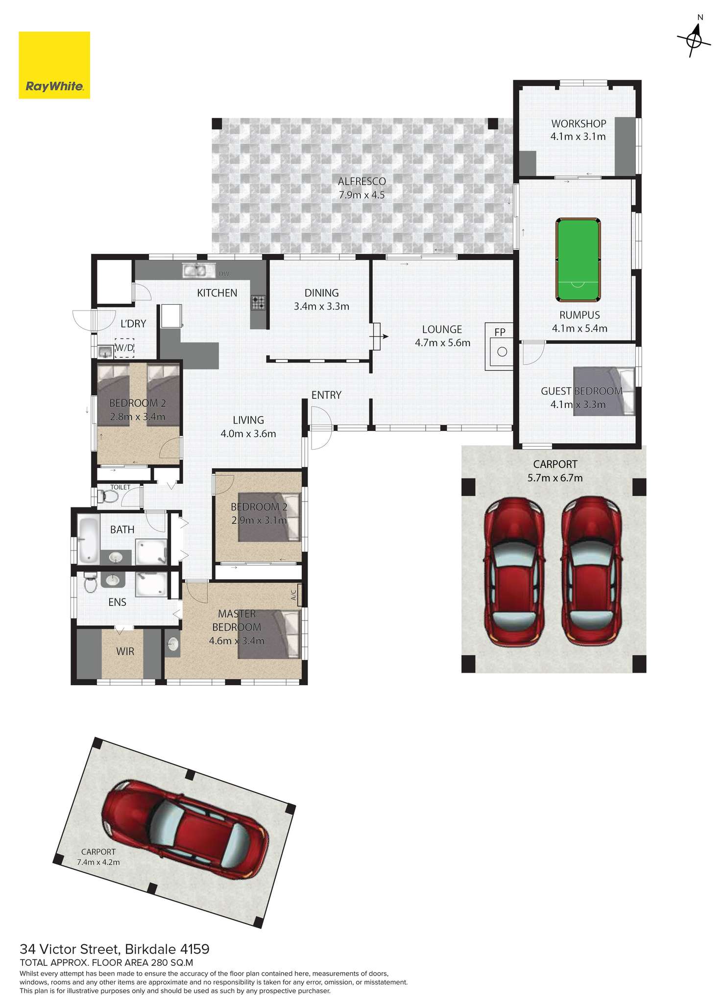 Floorplan of Homely house listing, 34 Victor Street, Birkdale QLD 4159