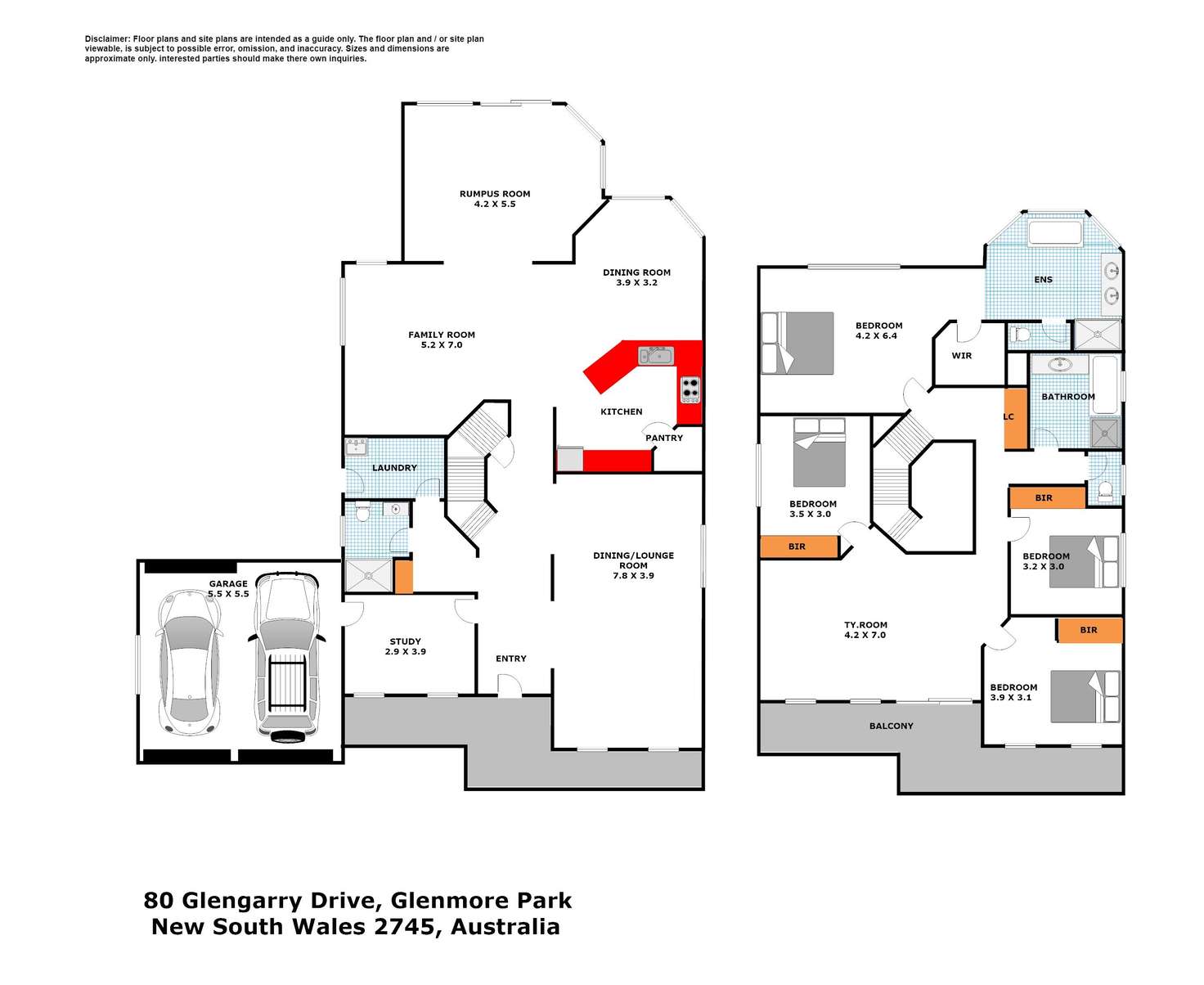 Floorplan of Homely house listing, 80 Glengarry Drive, Glenmore Park NSW 2745