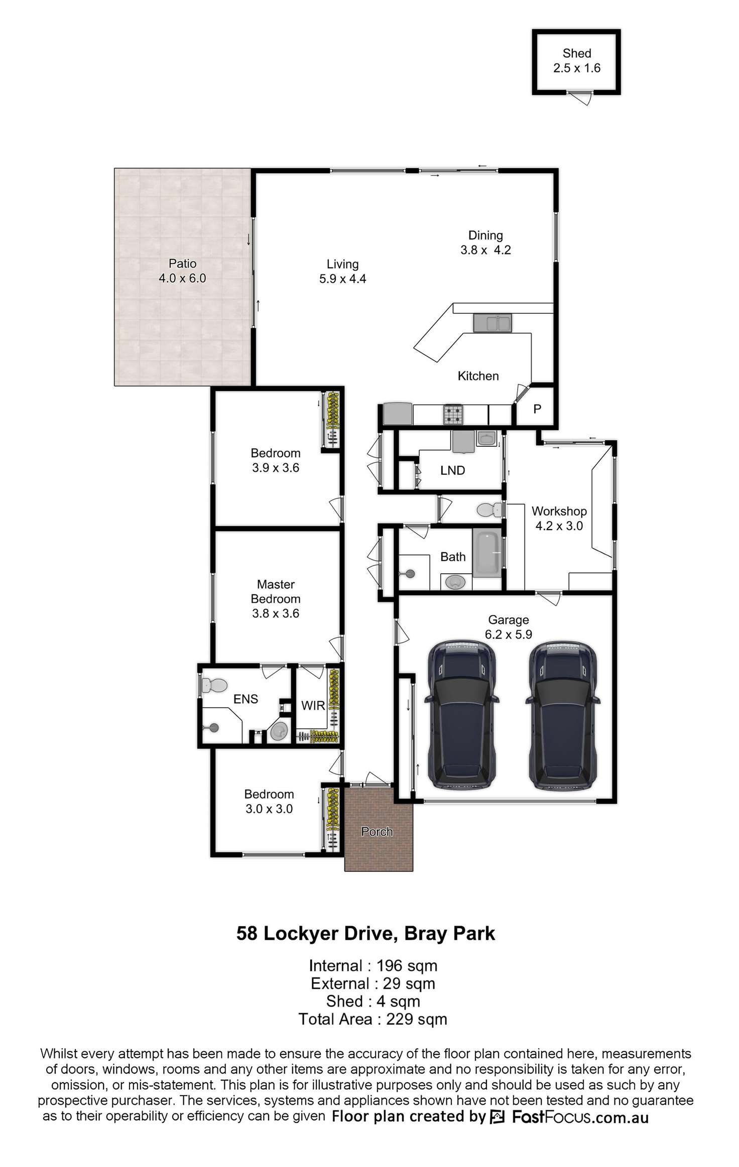 Floorplan of Homely house listing, 58 Lockyer Drive, Bray Park QLD 4500