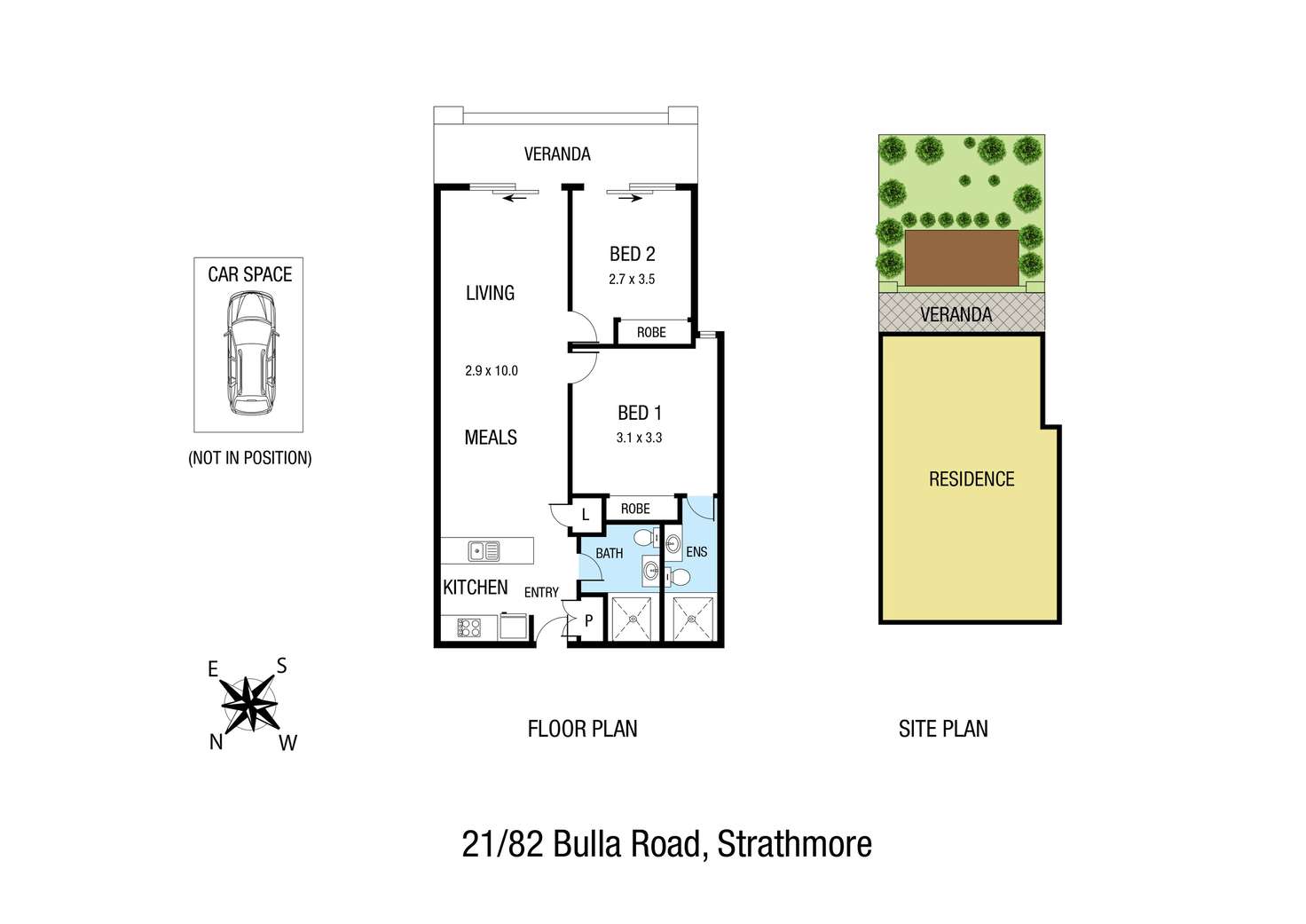 Floorplan of Homely apartment listing, 21/82 Bulla Road, Strathmore VIC 3041
