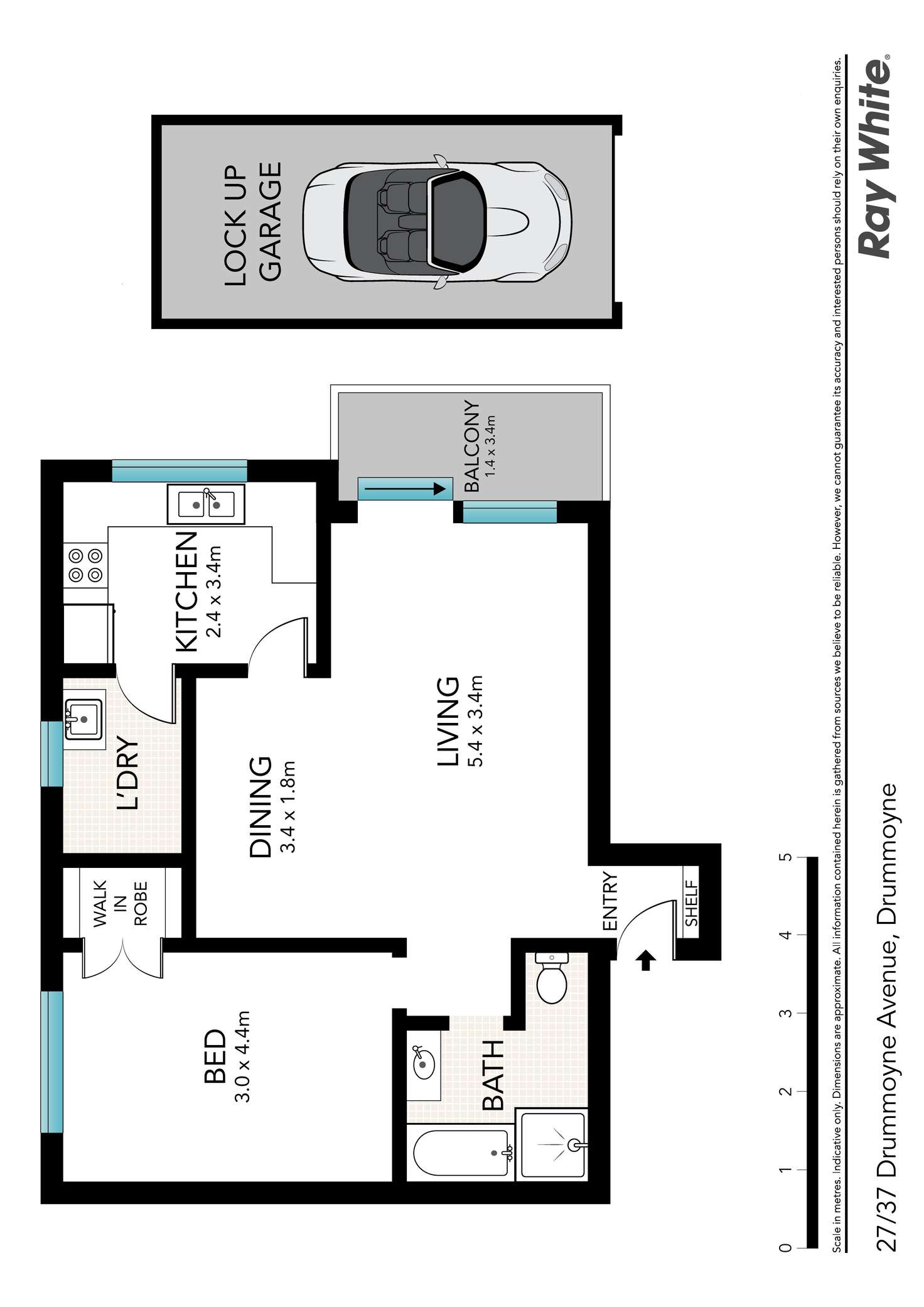 Floorplan of Homely apartment listing, 27/37 Drummoyne Avenue, Drummoyne NSW 2047