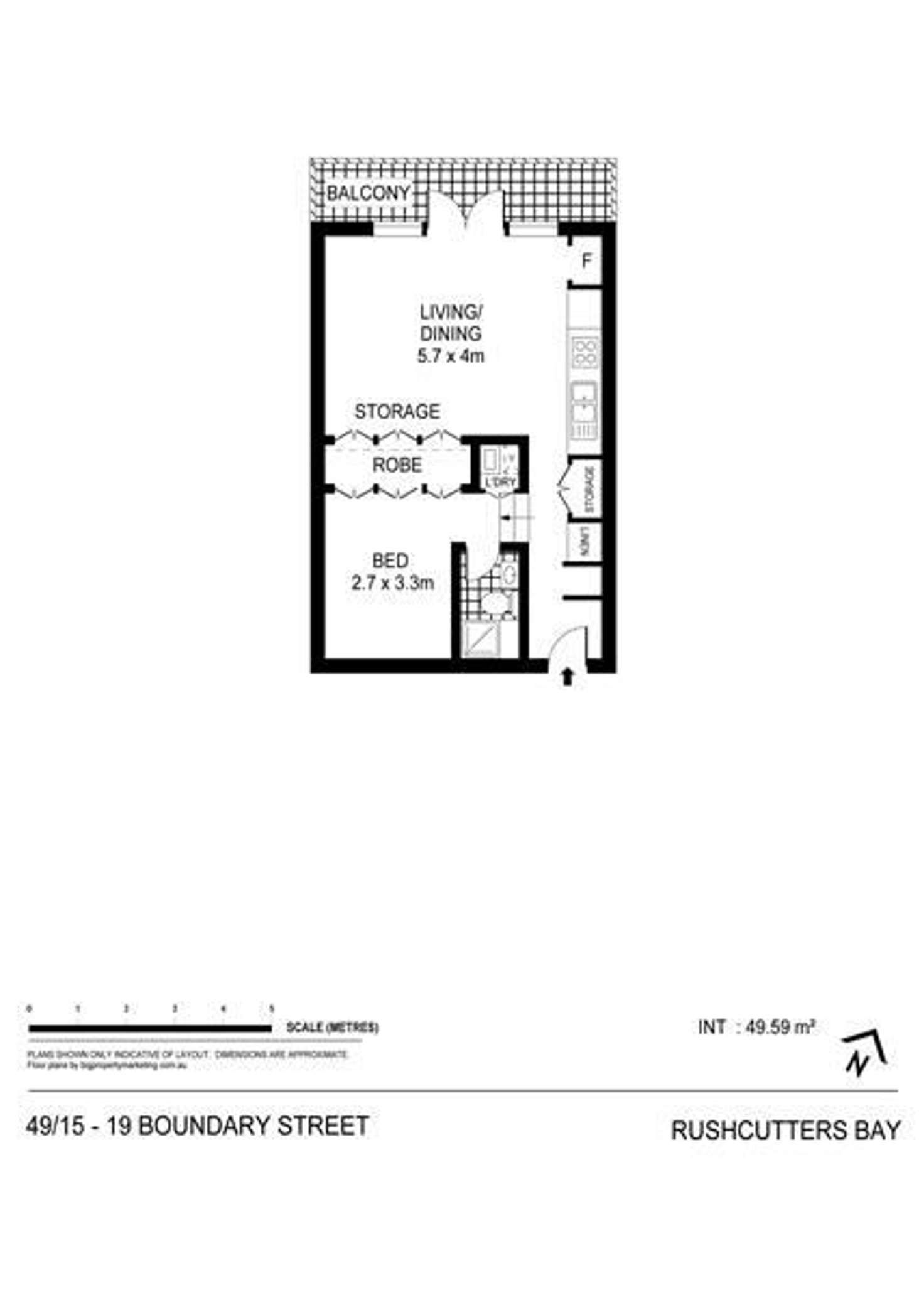 Floorplan of Homely apartment listing, 49/15-17 Boundary Street, Rushcutters Bay NSW 2011