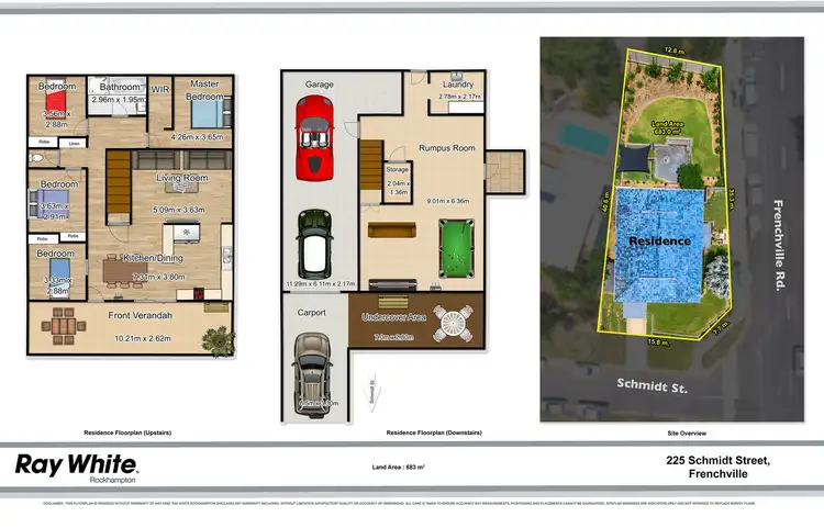 Floorplan of Homely house listing, 225 Schmidt Street, Frenchville QLD 4701