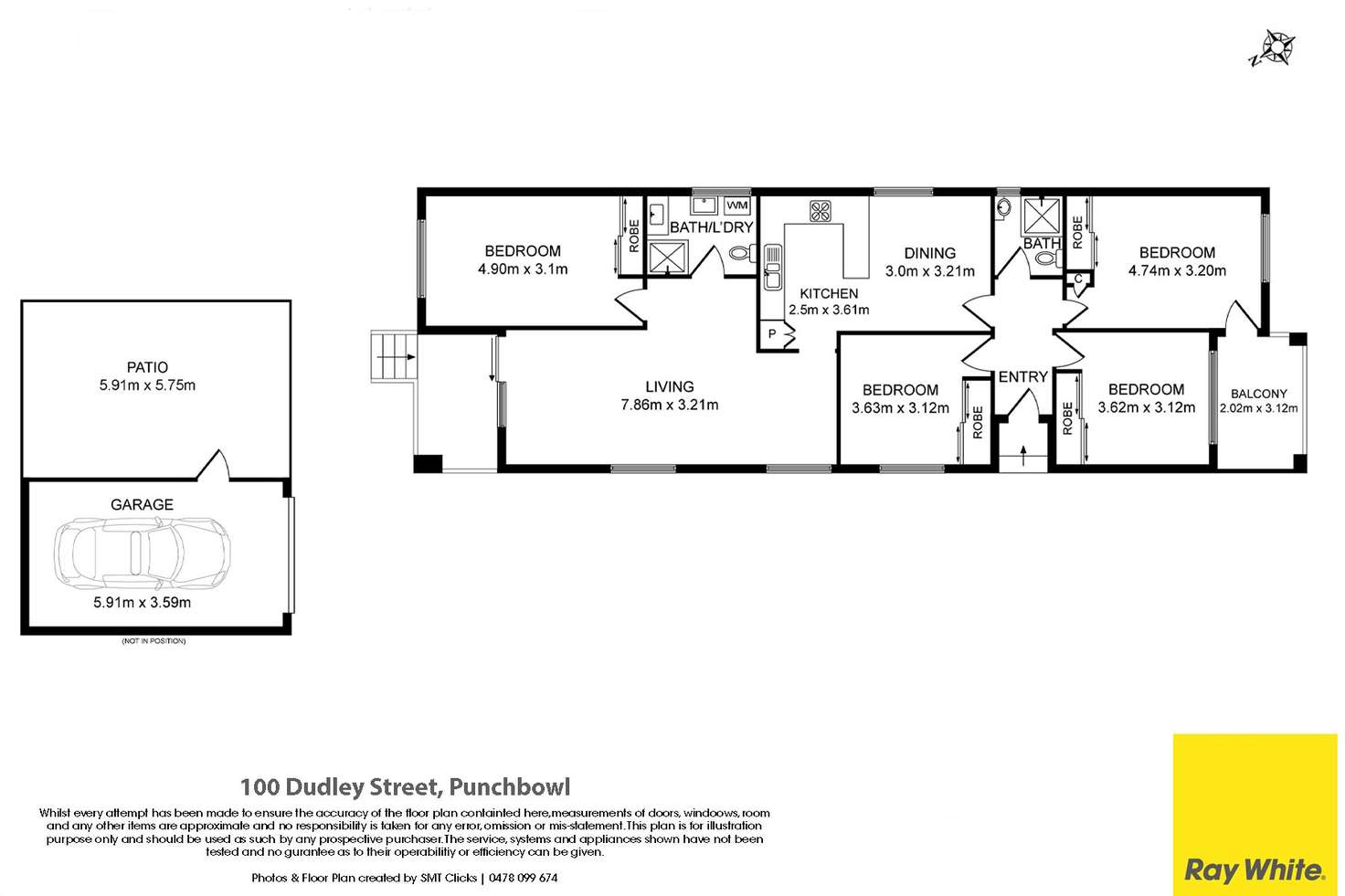 Floorplan of Homely house listing, 100 Dudley Street, Punchbowl NSW 2196