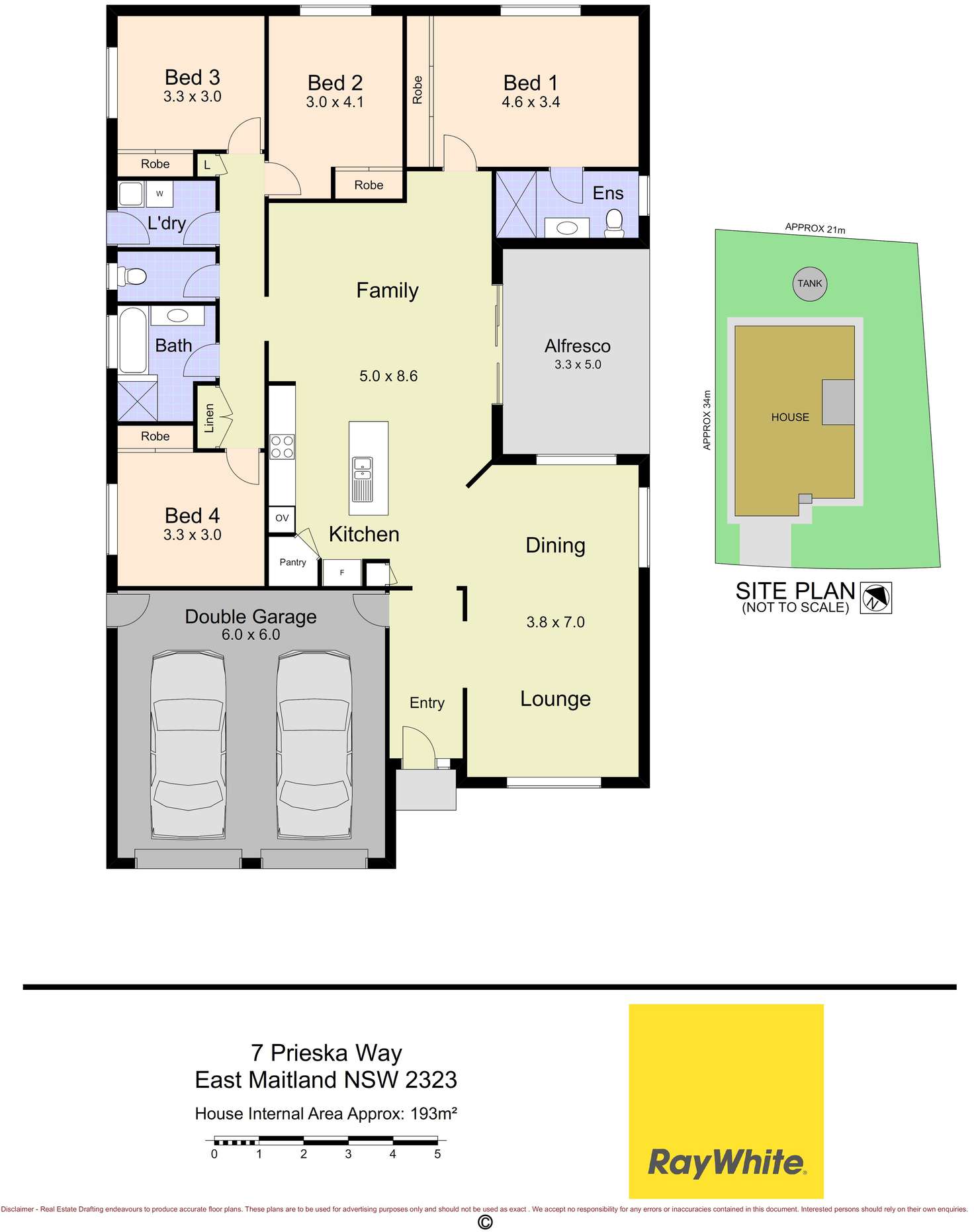 Floorplan of Homely house listing, 7 Prieska Way, East Maitland NSW 2323