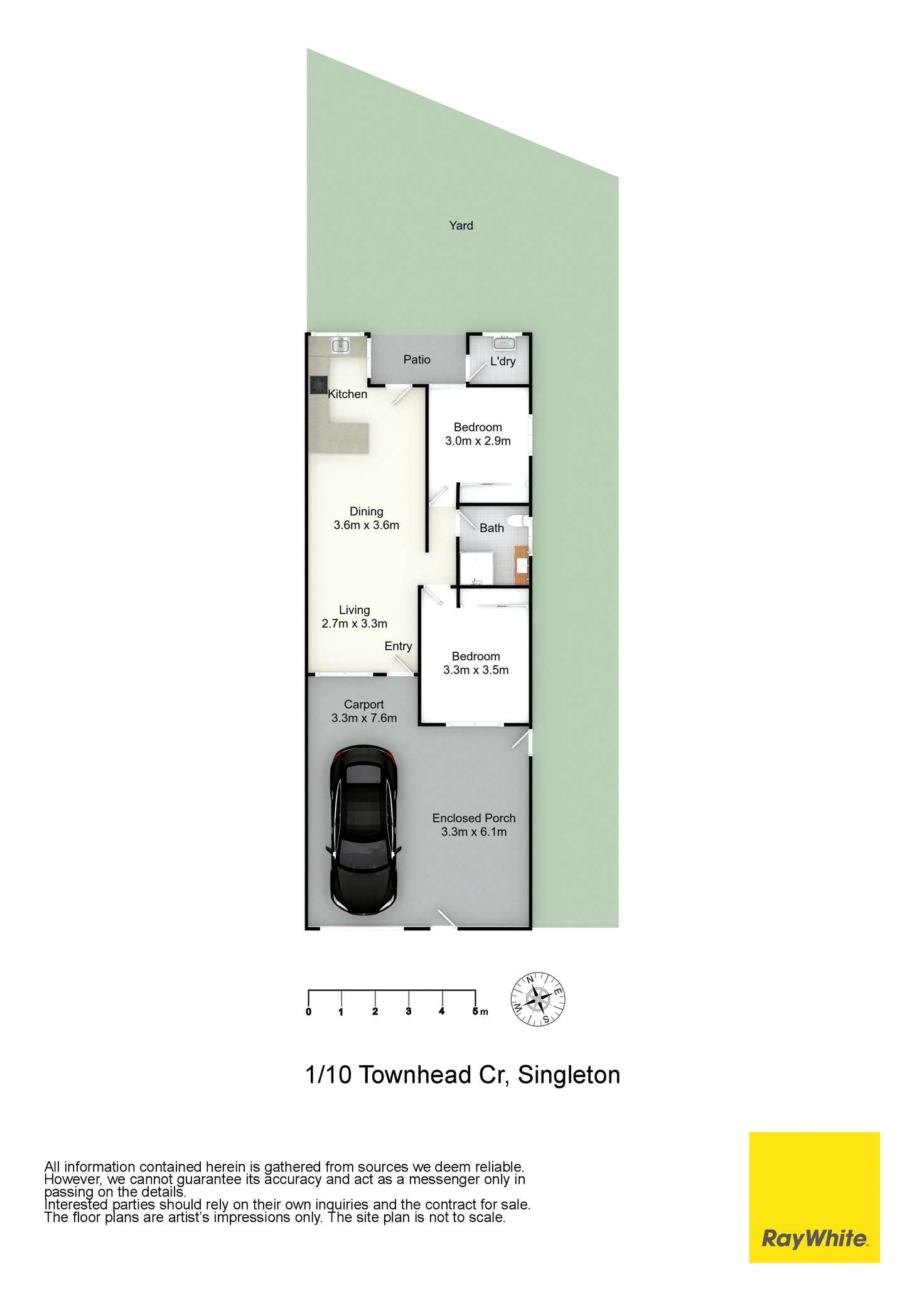 Floorplan of Homely house listing, 1/10 Townhead Crescent, Singleton NSW 2330