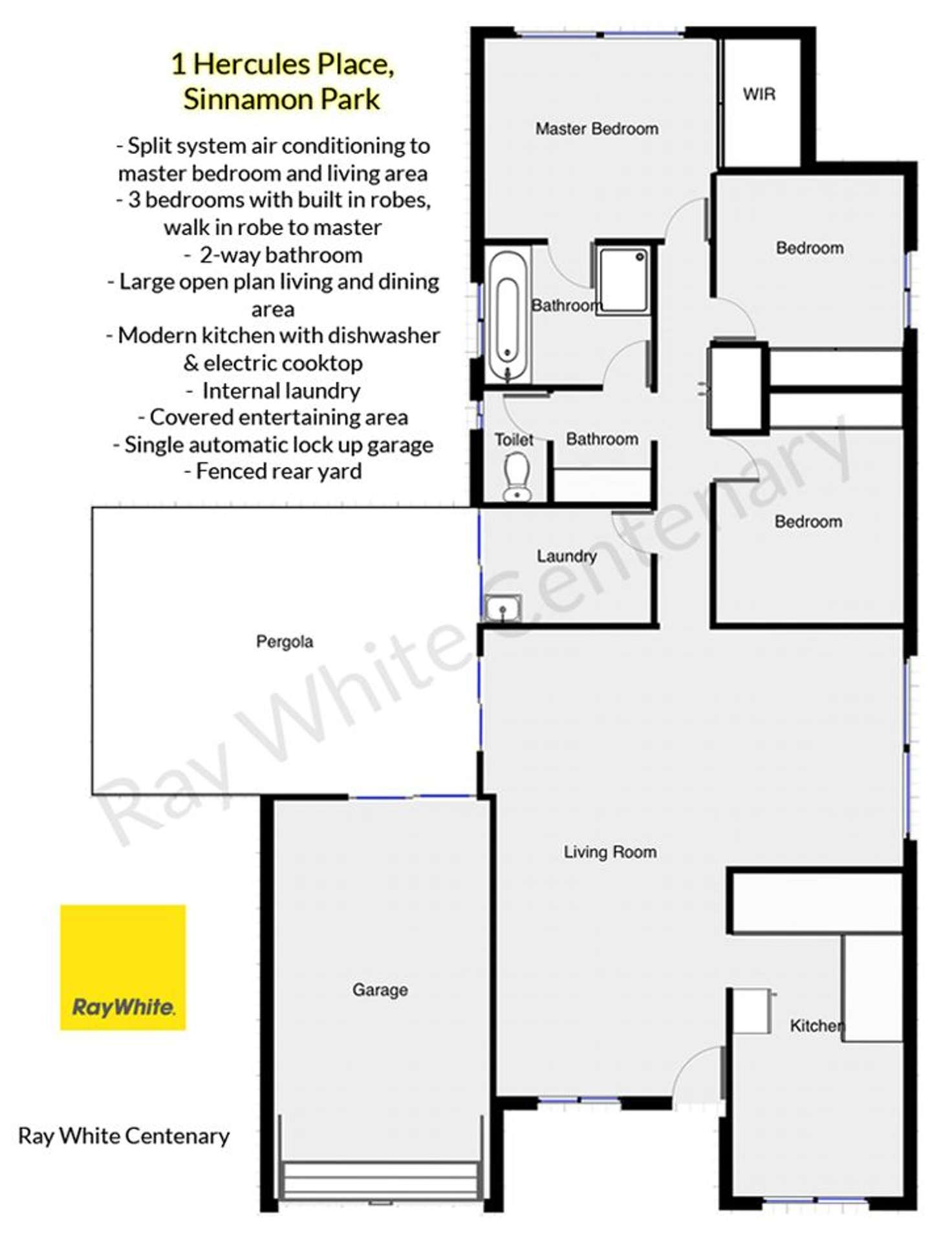 Floorplan of Homely house listing, 1 Hercules Place, Sinnamon Park QLD 4073