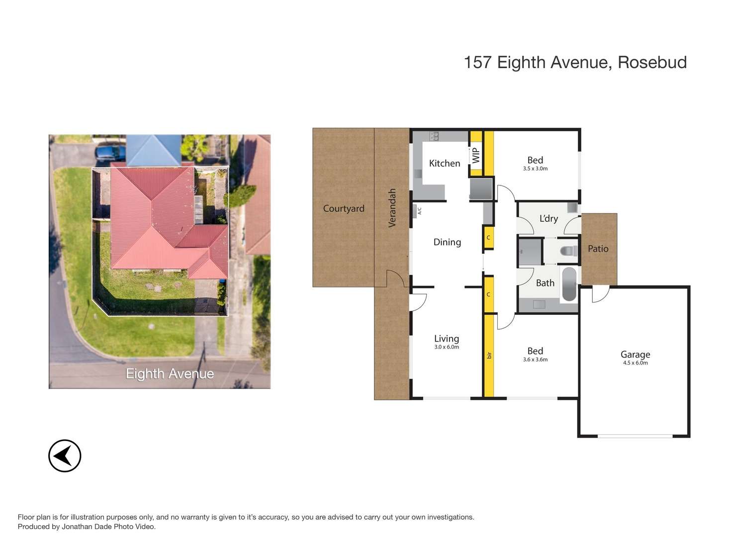 Floorplan of Homely house listing, 157 Eighth Avenue, Rosebud VIC 3939