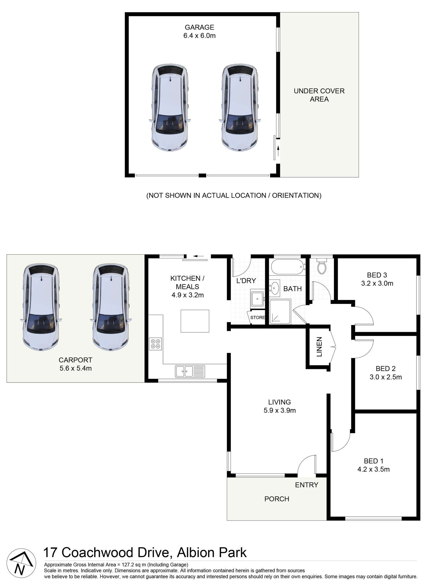 Floorplan of Homely house listing, 17 Coachwood Drive, Albion Park Rail NSW 2527