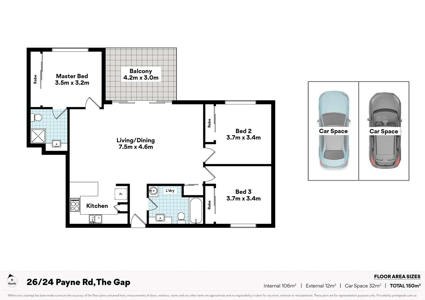 Floorplan of Homely apartment listing, 26/18 Payne Road, The Gap QLD 4061