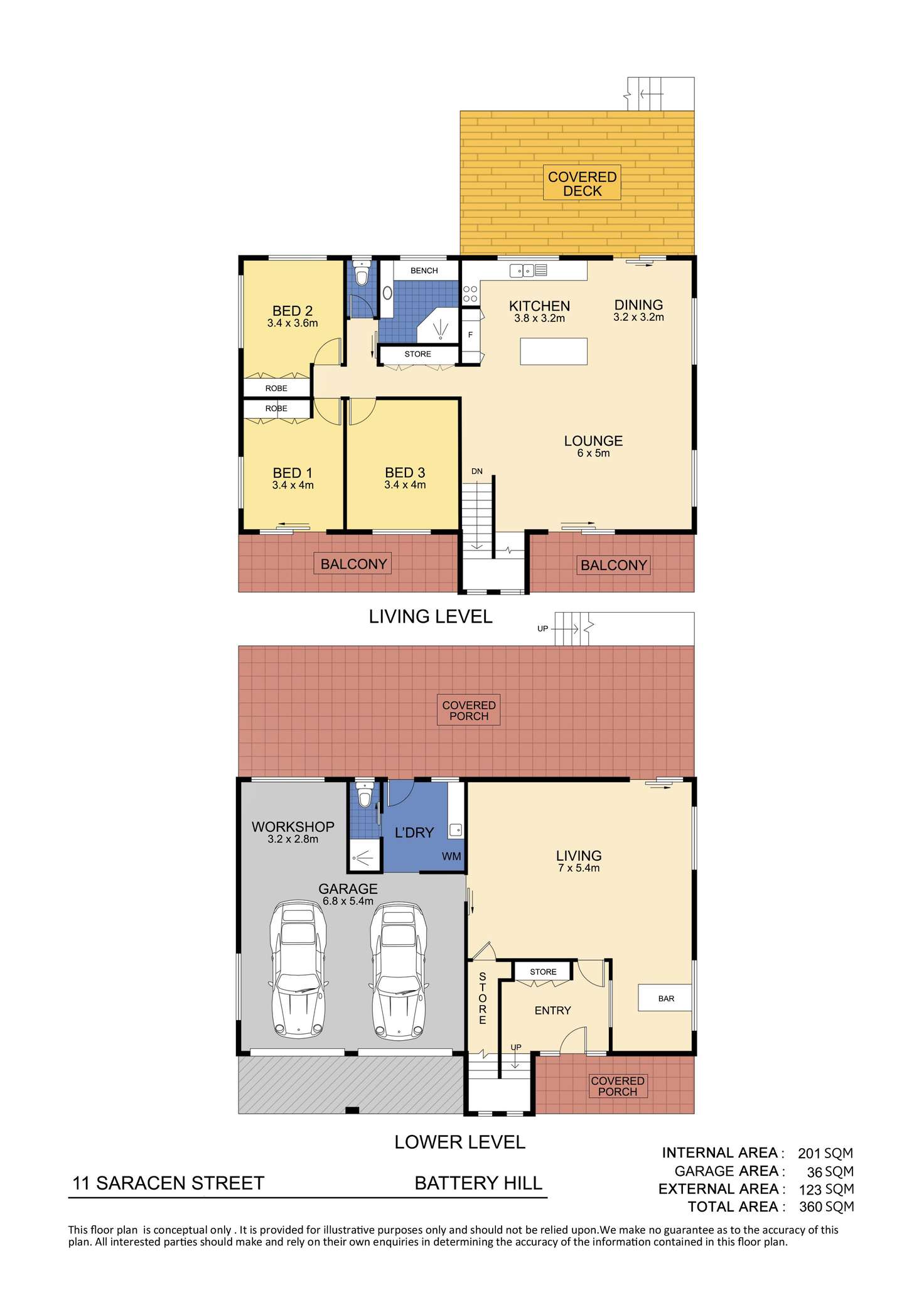 Floorplan of Homely house listing, 11 Saracen Street, Battery Hill QLD 4551