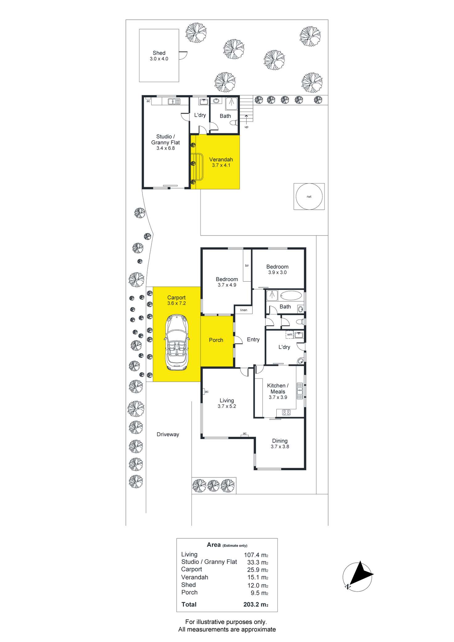 Floorplan of Homely house listing, 13 Boothby Street, Panorama SA 5041