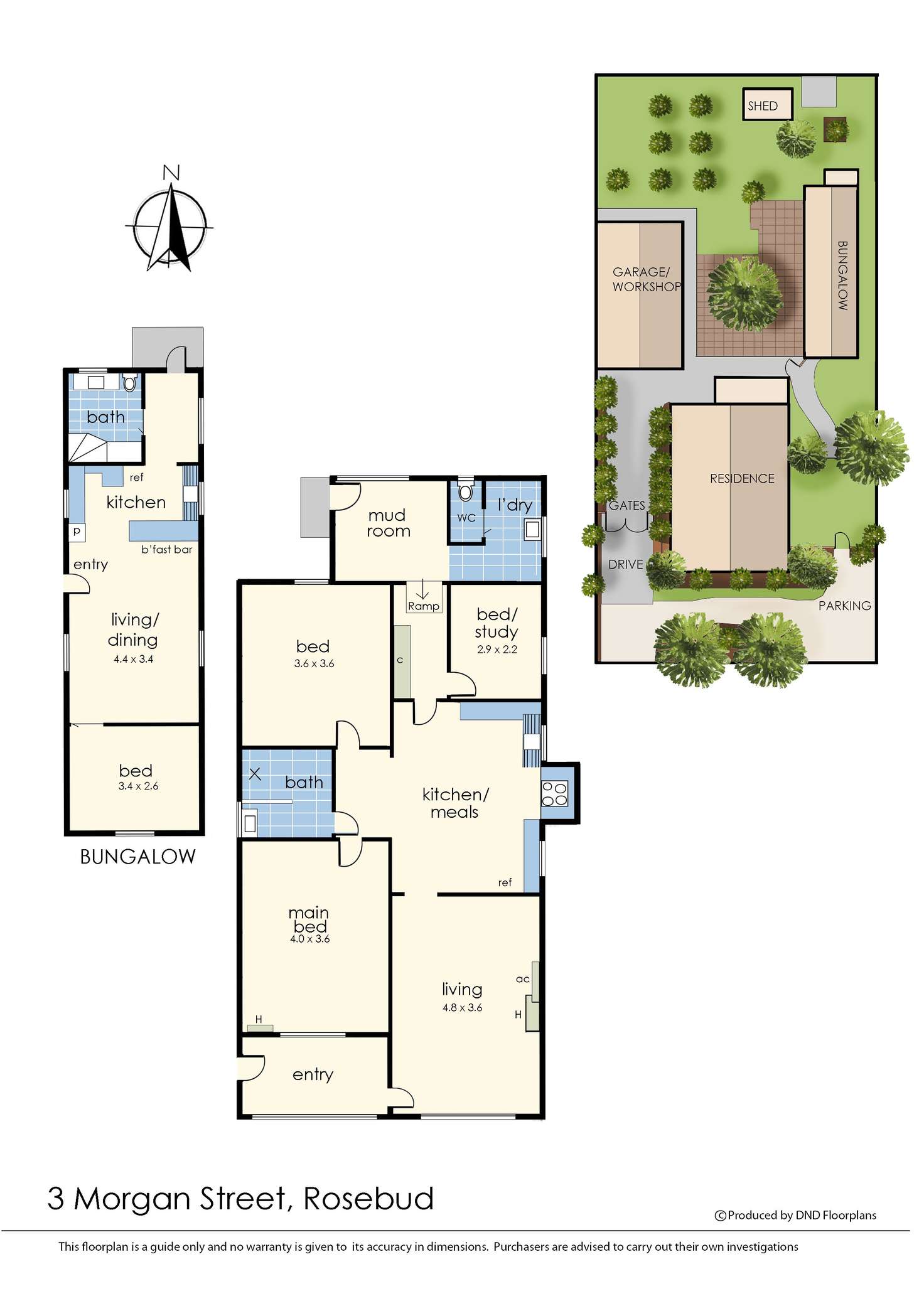 Floorplan of Homely house listing, 3 Morgan Street, Rosebud VIC 3939