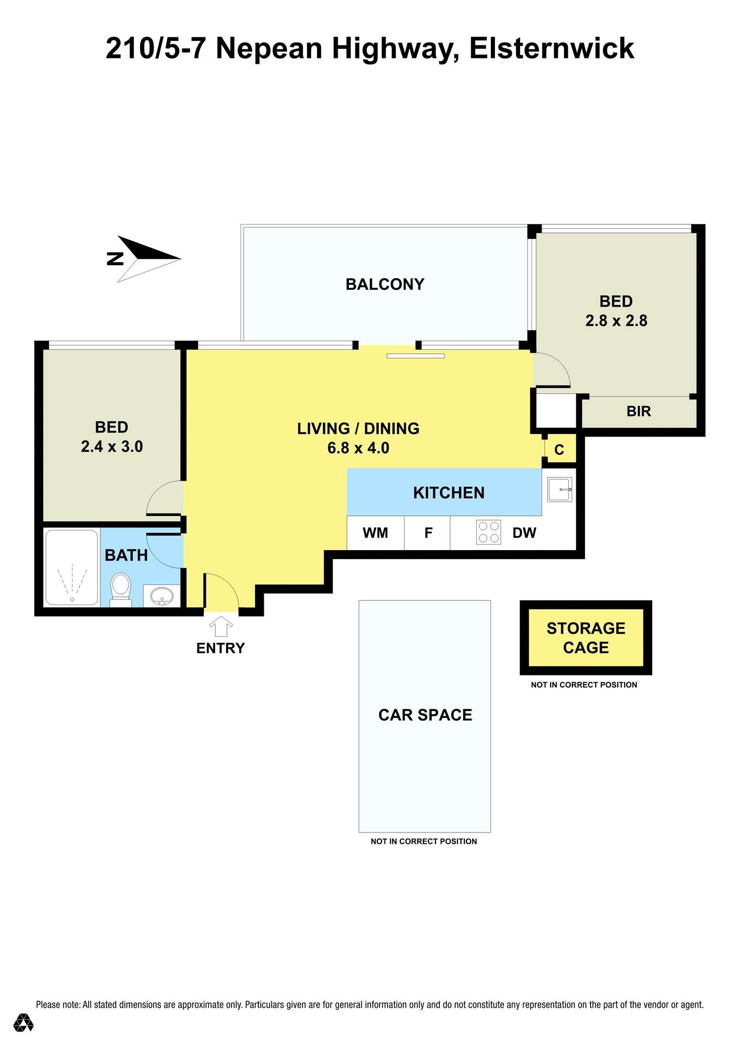 Floorplan of Homely apartment listing, 210/5-7 Nepean Highway, Elsternwick VIC 3185
