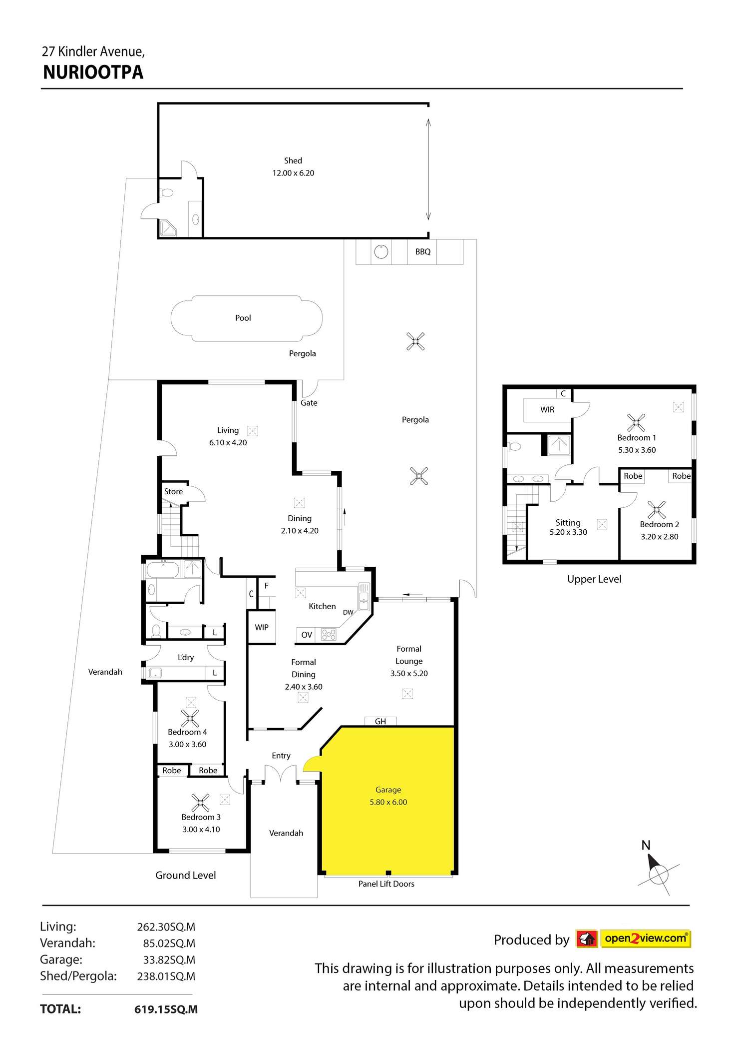 Floorplan of Homely house listing, 27 Kindler Avenue, Nuriootpa SA 5355