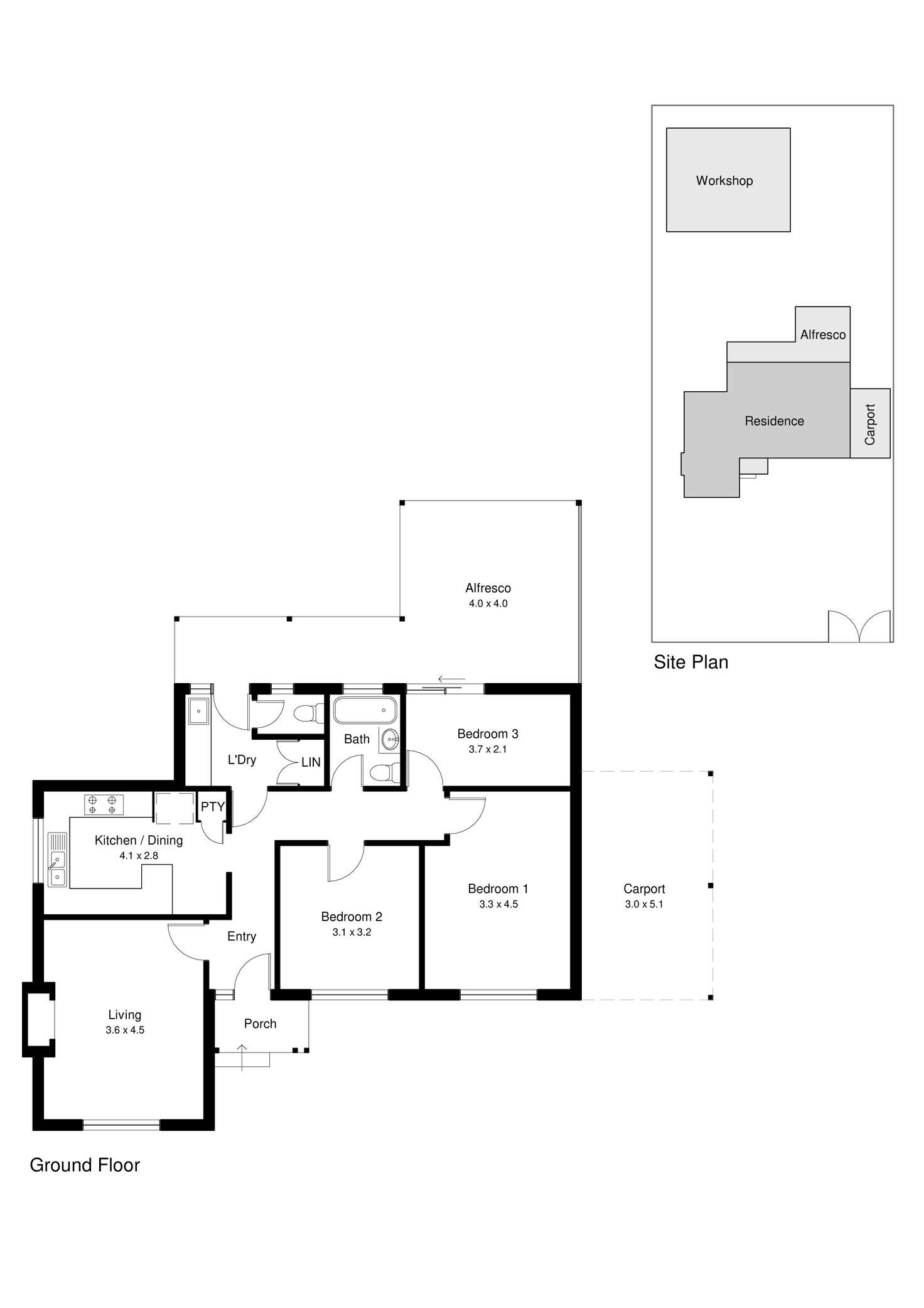 Floorplan of Homely house listing, 55 Pollard Street, Glendalough WA 6016
