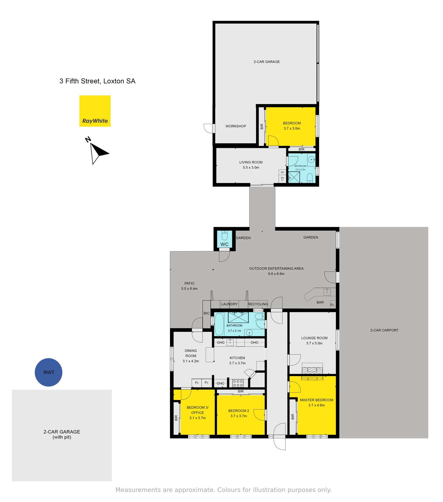 Floorplan of Homely house listing, 3 Fifth Street, Loxton SA 5333