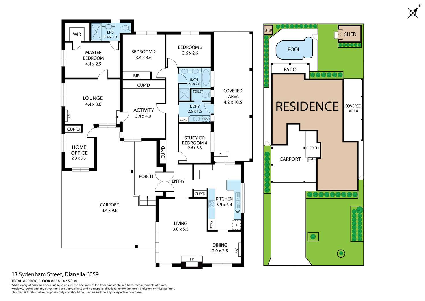 Floorplan of Homely house listing, 13 Sydenham Street, Dianella WA 6059