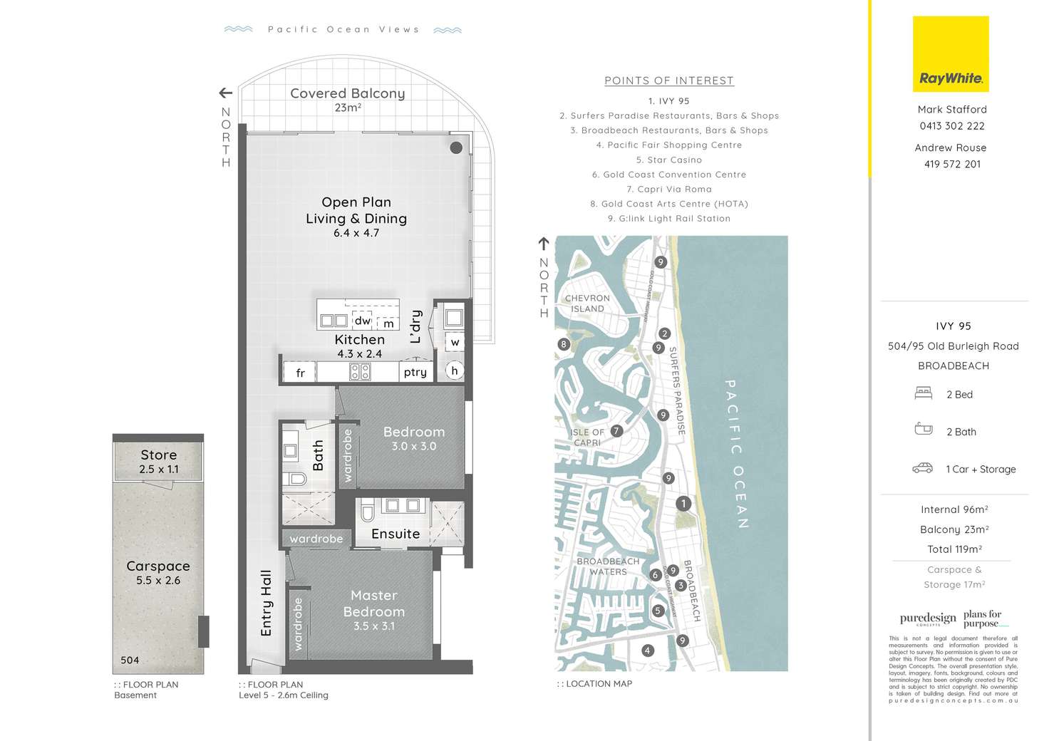 Floorplan of Homely apartment listing, 504/95-97 Old Burleigh Road, Broadbeach QLD 4218