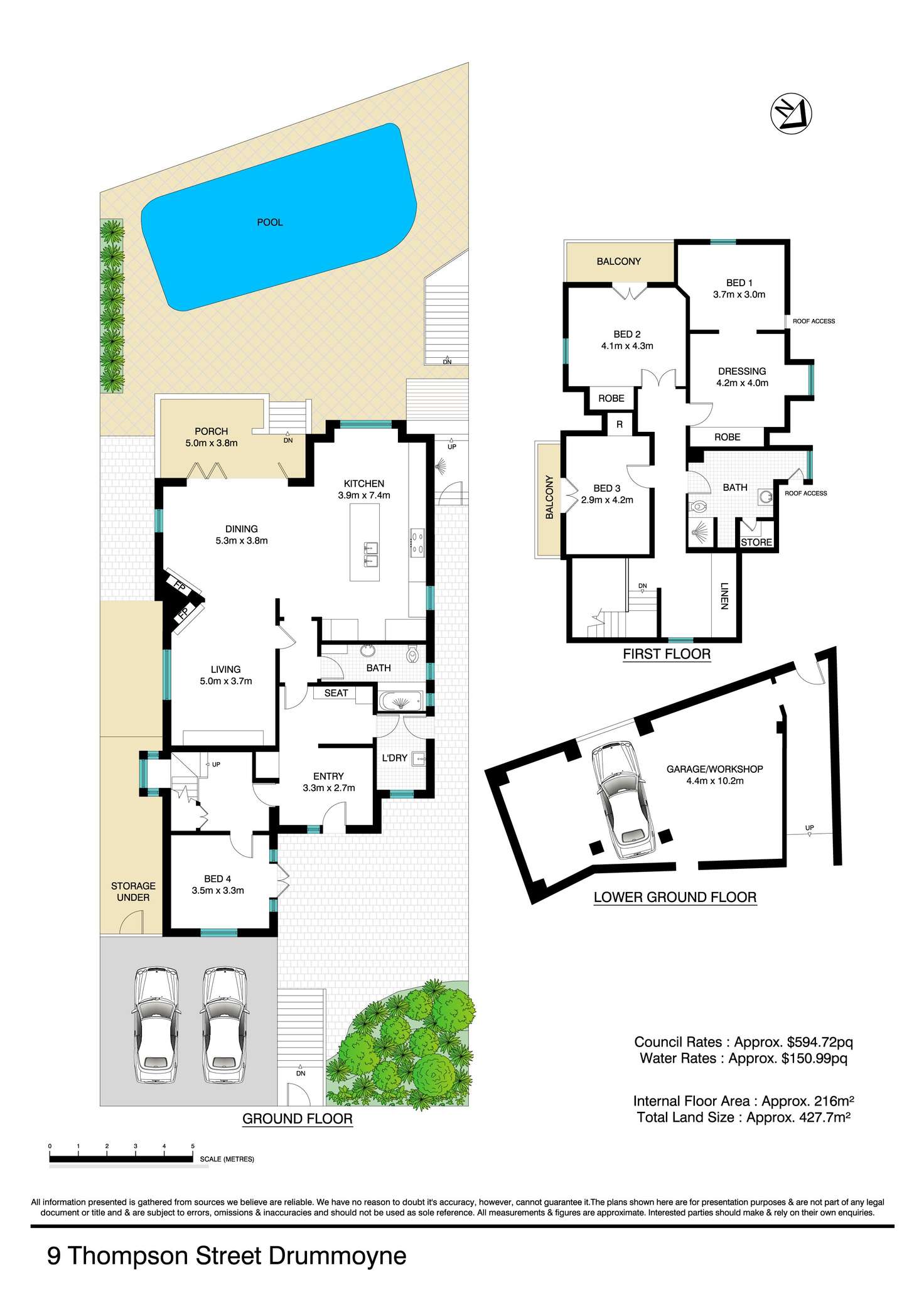 Floorplan of Homely house listing, 9 Thompson Street, Drummoyne NSW 2047