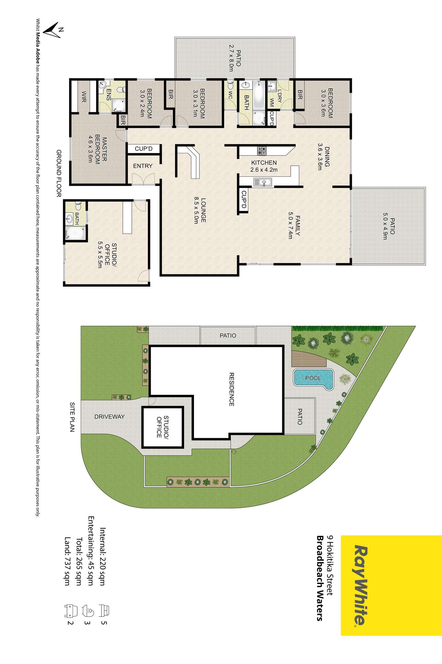 Floorplan of Homely house listing, 9 Hokitika Street, Broadbeach Waters QLD 4218