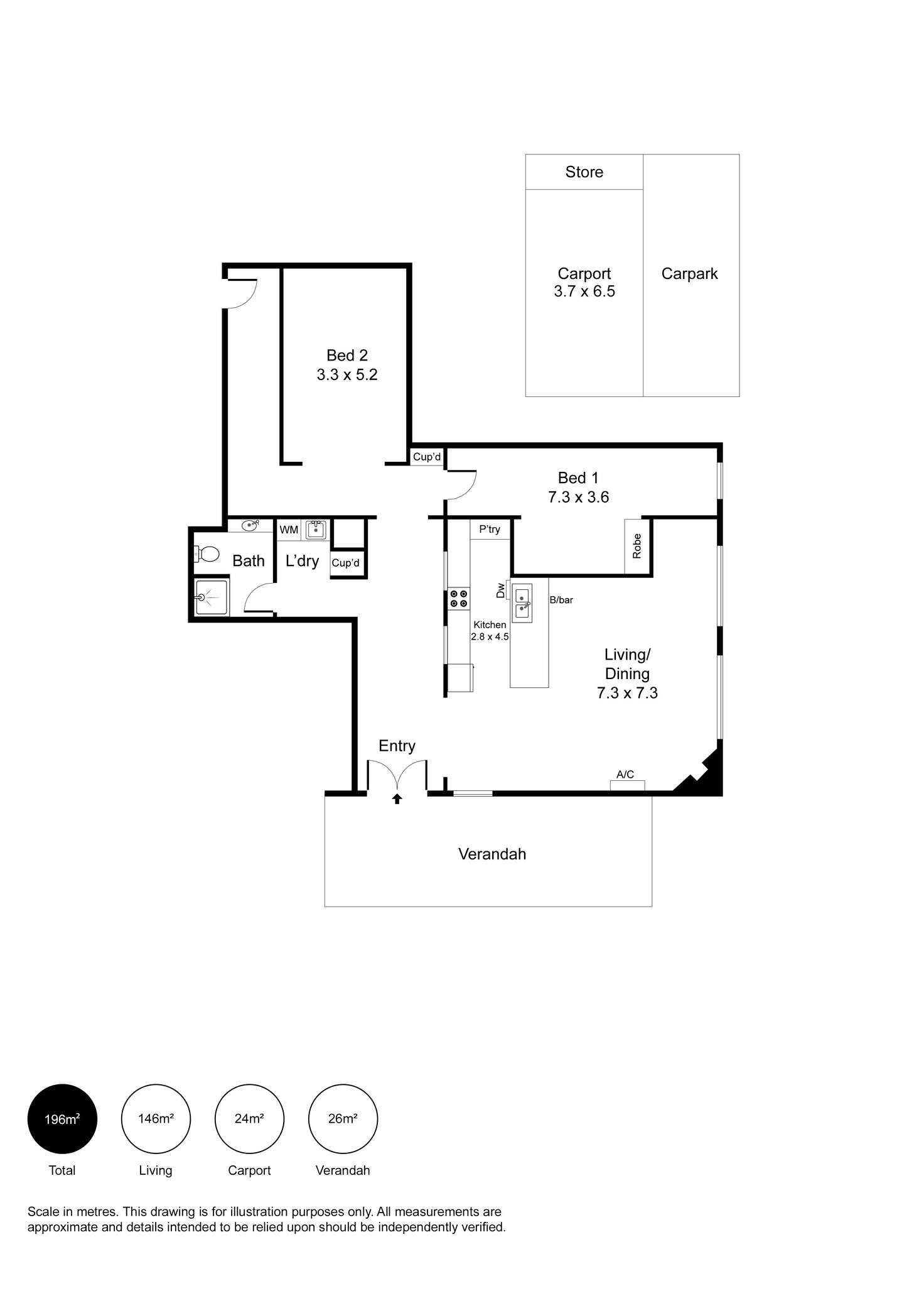 Floorplan of Homely house listing, 2/14-16 Carlisle Street, Ethelton SA 5015