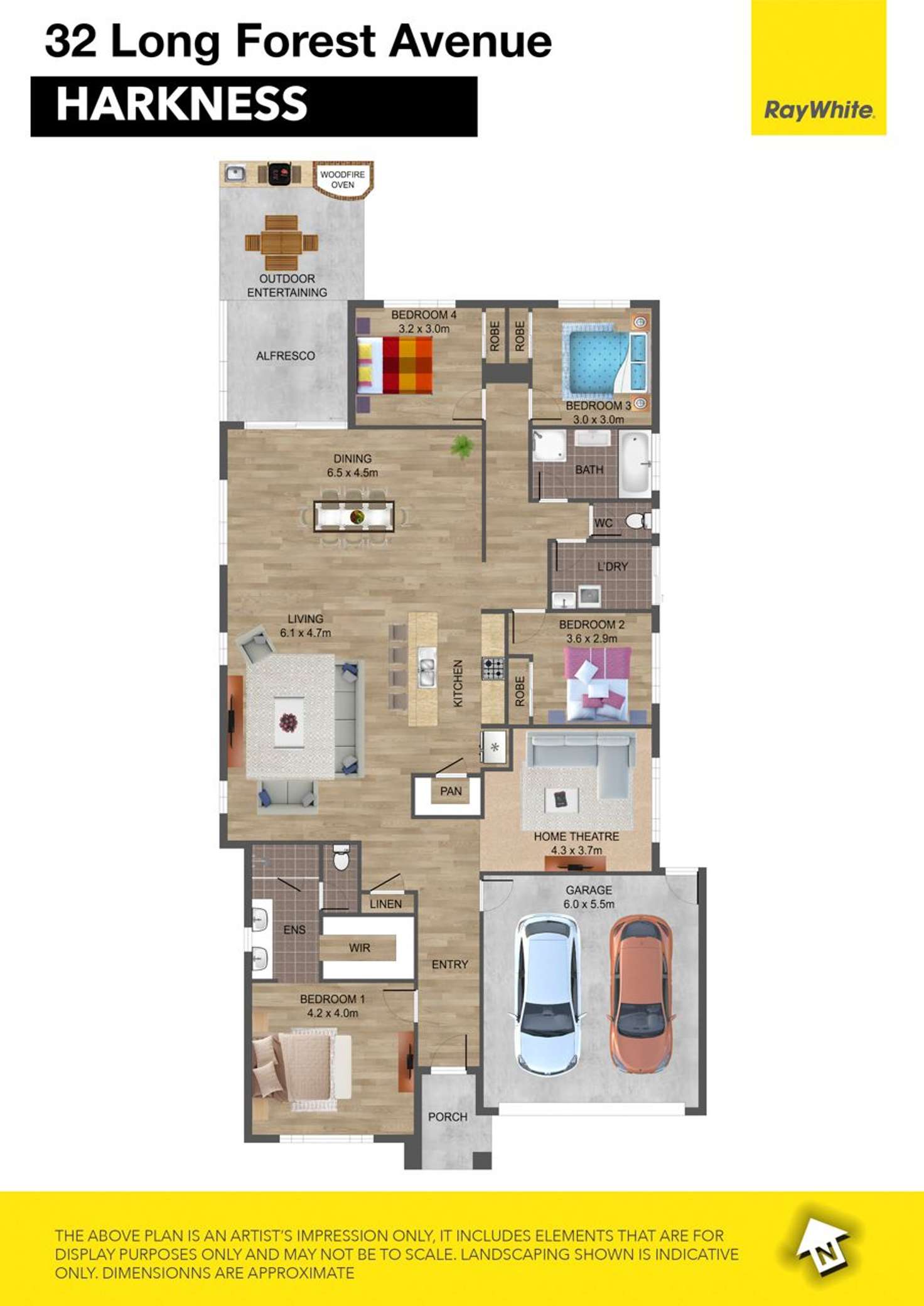 Floorplan of Homely house listing, 32 Long Forest Avenue, Harkness VIC 3337