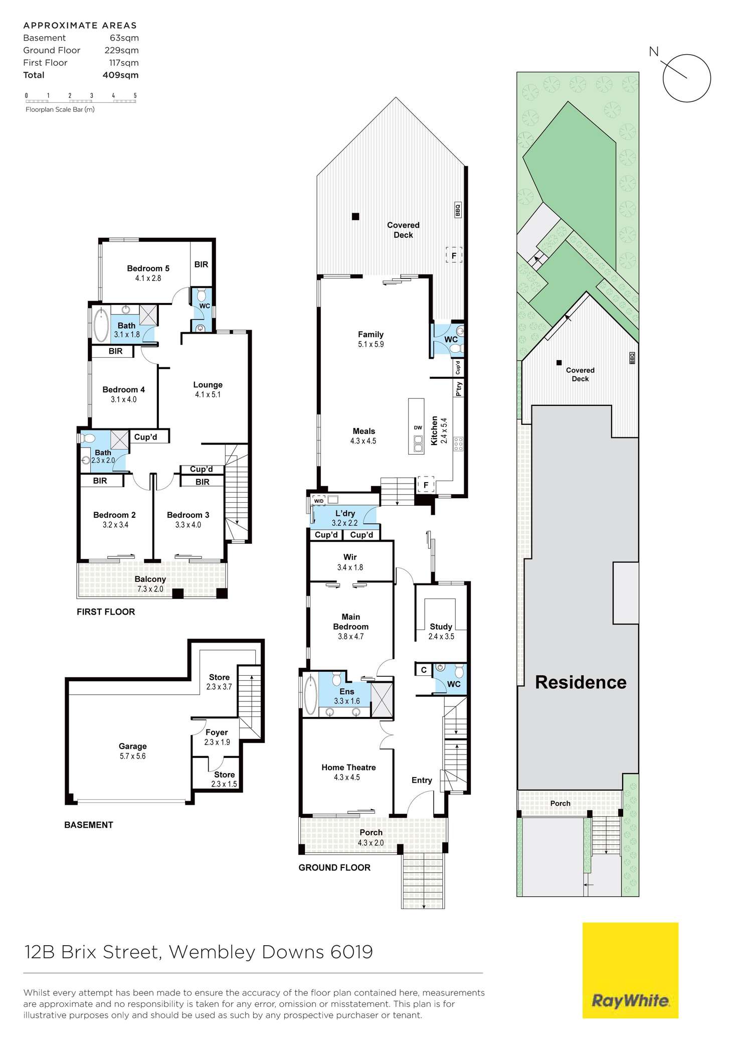 Floorplan of Homely house listing, 12B Brix Street, Wembley Downs WA 6019