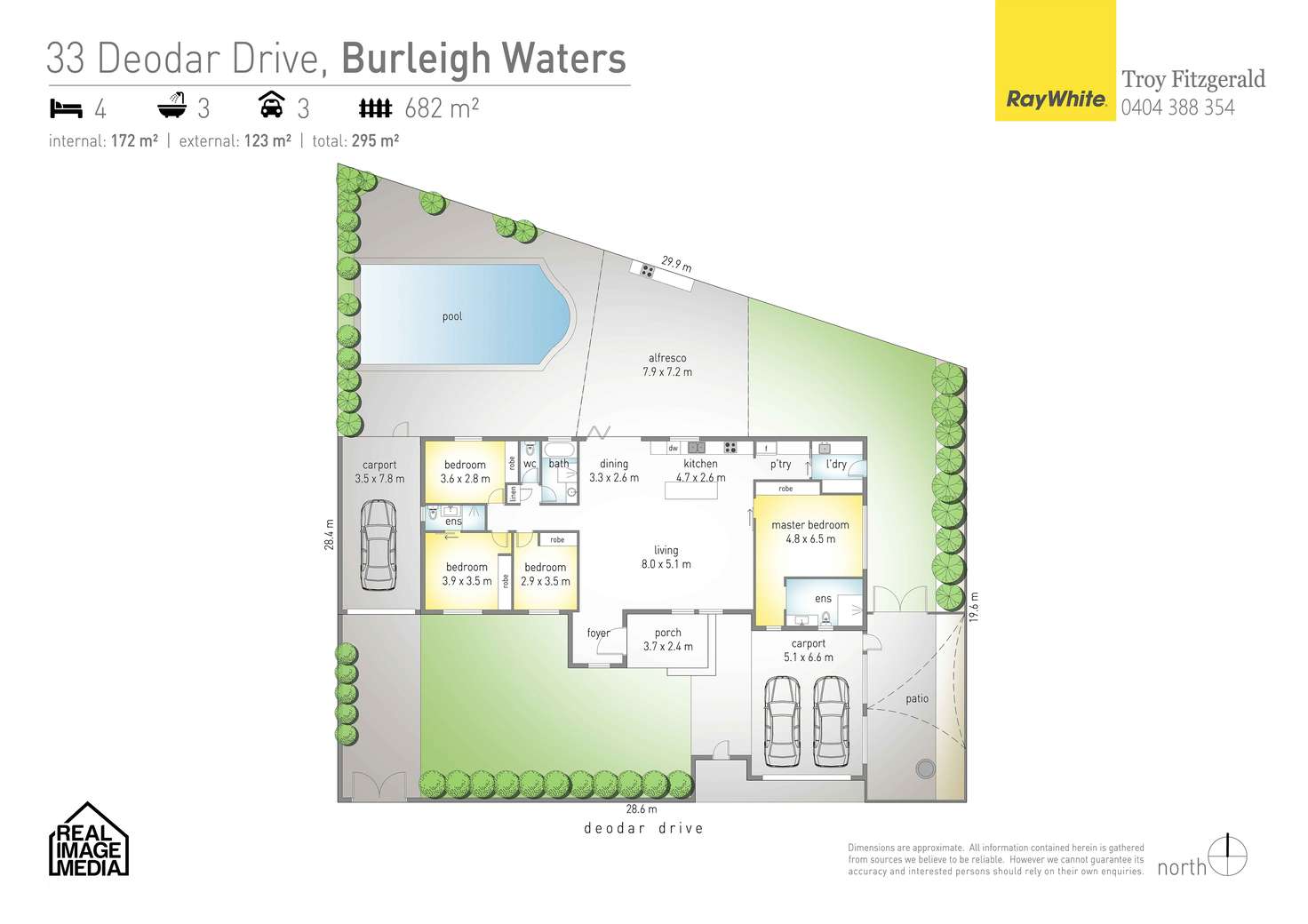 Floorplan of Homely house listing, 33 Deodar Drive, Burleigh Waters QLD 4220