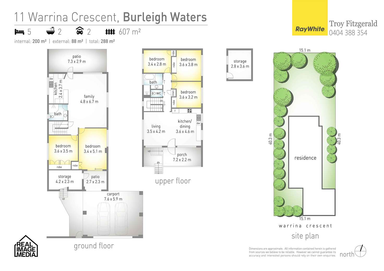 Floorplan of Homely house listing, 11 Warrina Crescent, Burleigh Waters QLD 4220