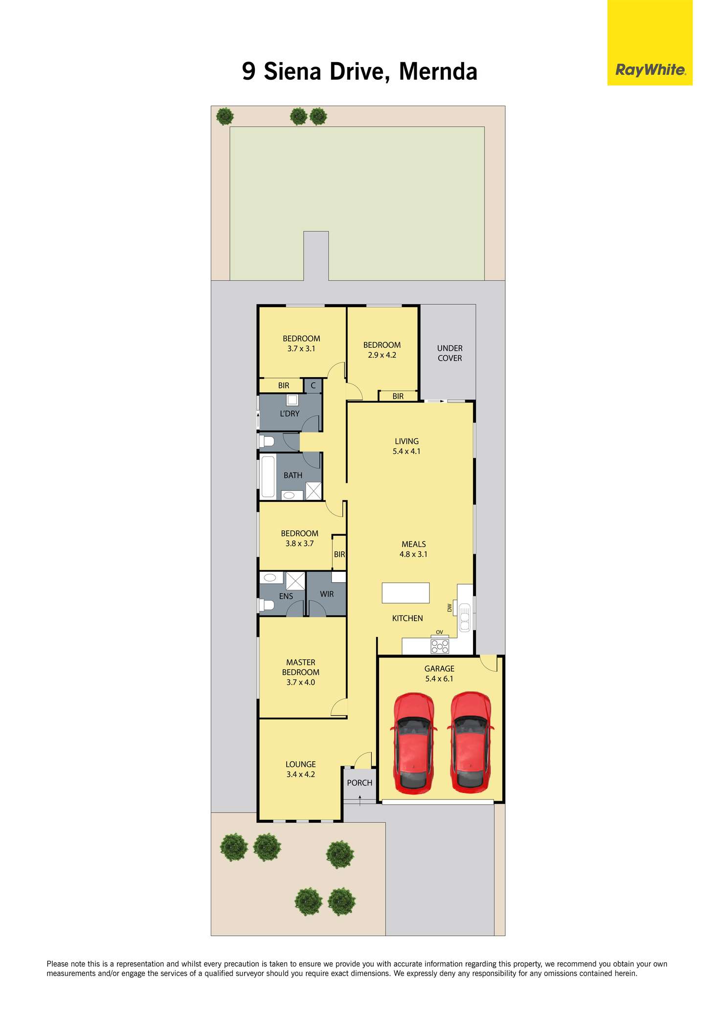 Floorplan of Homely house listing, 9 Siena Drive, Mernda VIC 3754