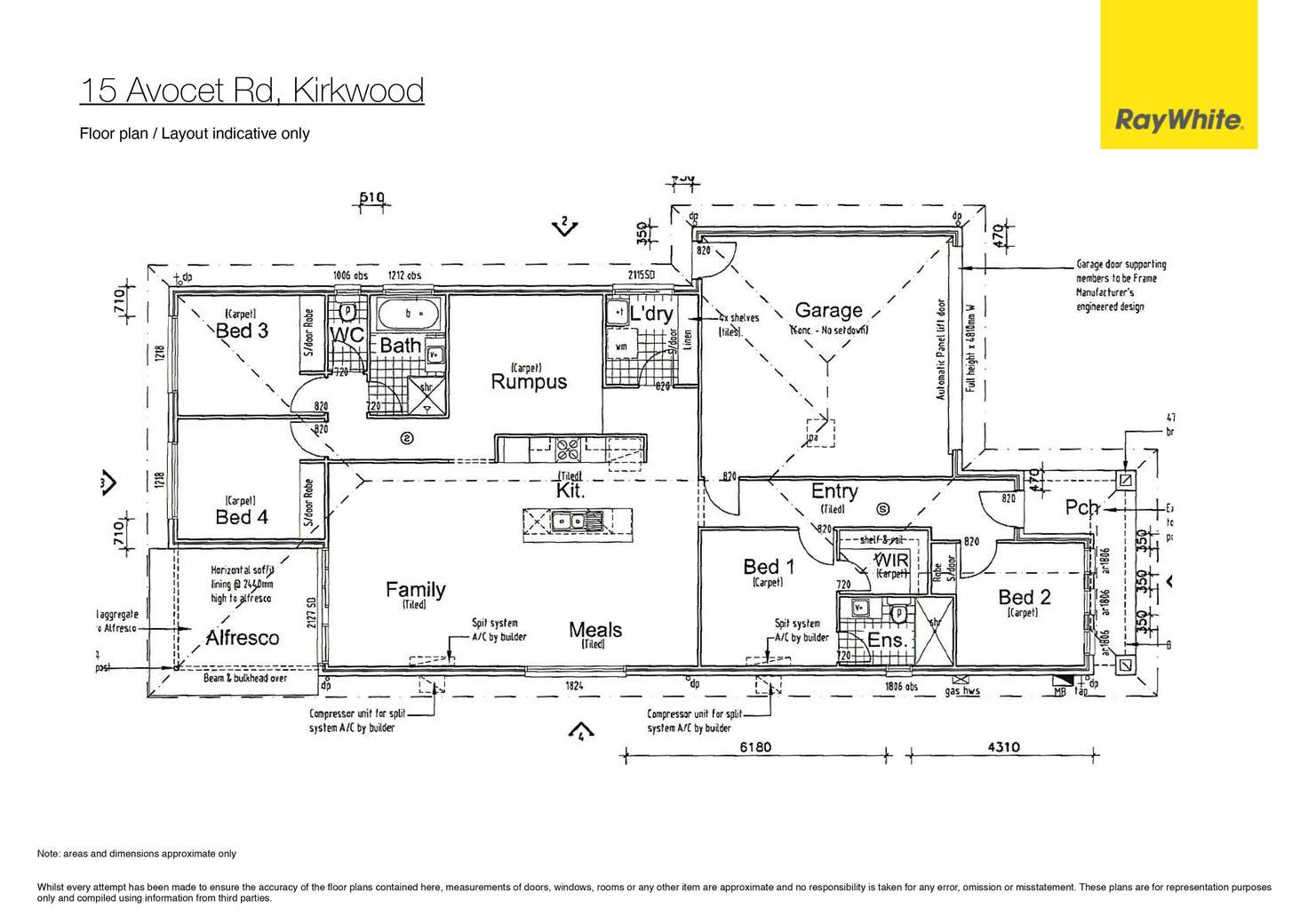 Floorplan of Homely house listing, 15 Avocet Road, Kirkwood QLD 4680